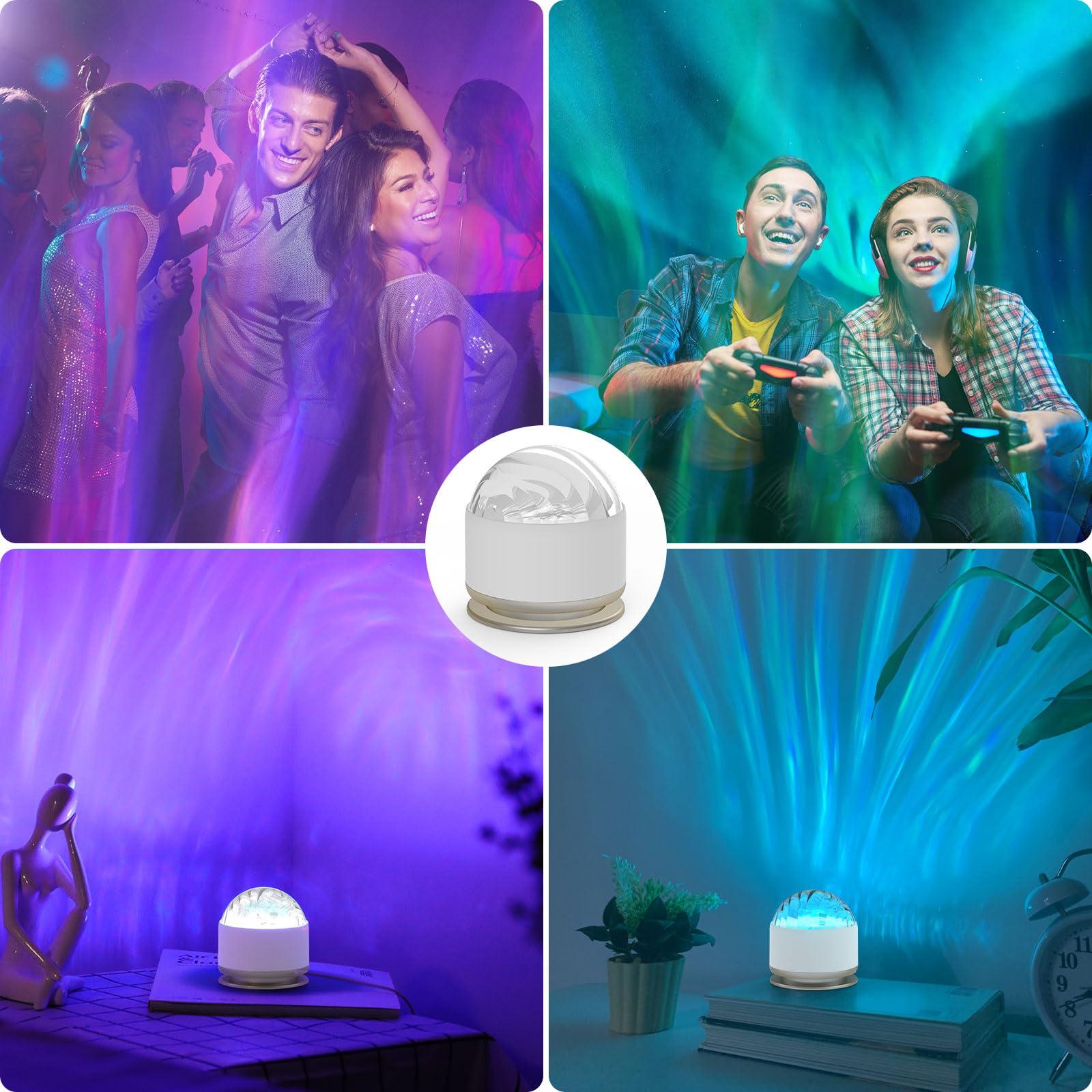 HUMIIEYE Northern Lights Projector, 16 Light Color Aurora Night Light Projector for Bedroom, Remote Galaxy Light Projector, Dimmable Mood Lighting with Memory Function for Playroom Kids Teen Girl Gift - Image 6