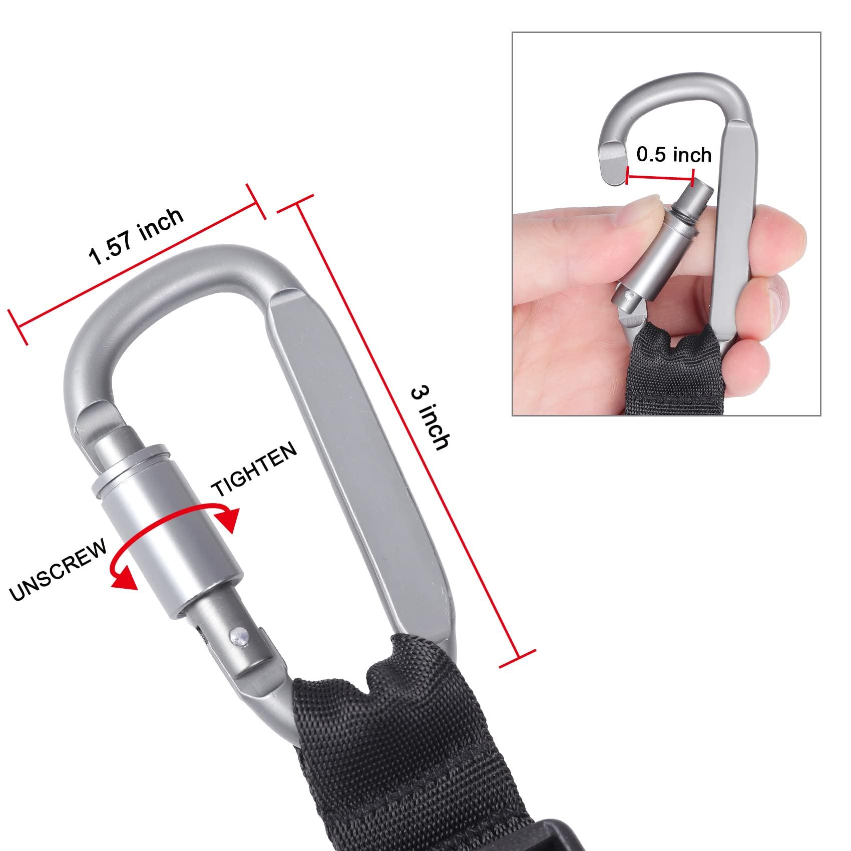 Vividwise Luggage Straps, Add a Bag Luggage Strap Jacket Gripper, Luggage Straps Carry-on Baggage Suitcase Straps Belts Travel Accessories (Black, Hook x 1) - Image 3