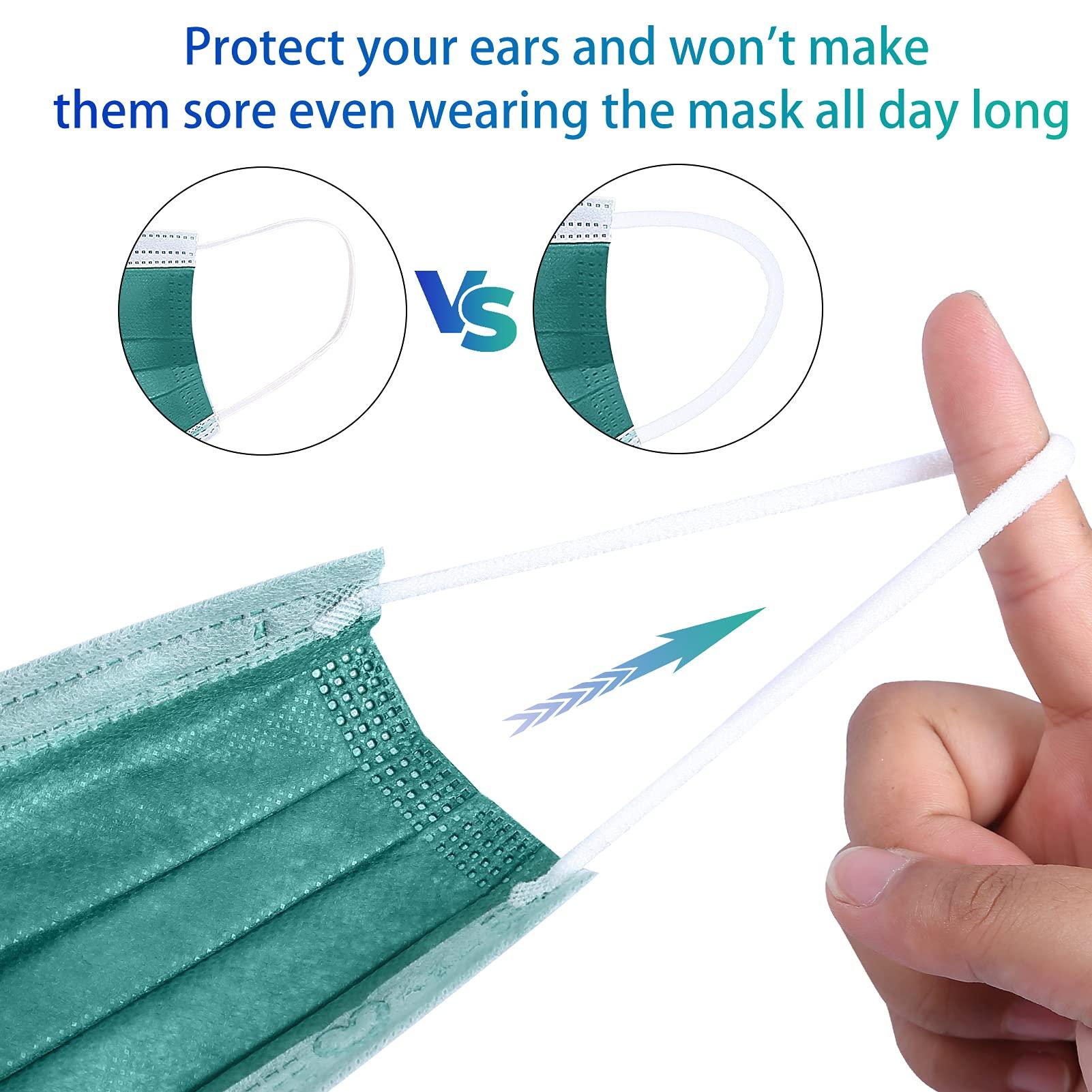 Disposable Face Mask 4-Ply for Adult, Soft Face Masks, Breathable Safety Mask… - Image 4
