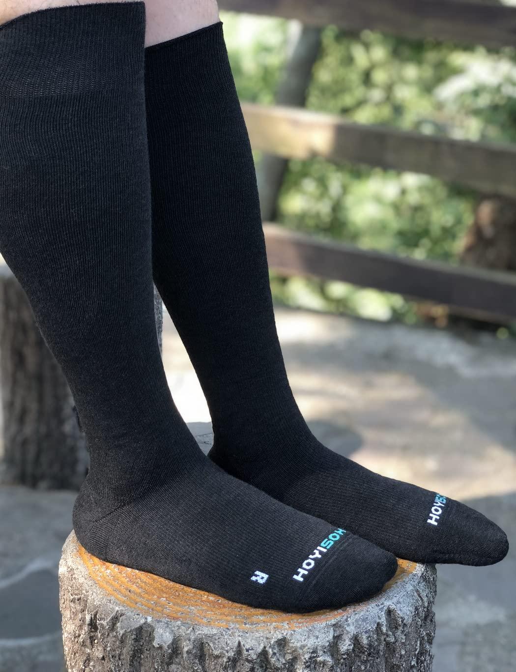 HOYISOX Big and Tall Support Socks for Wide Calves – Comfortable Knee High Fit for Men and Women - Image 5