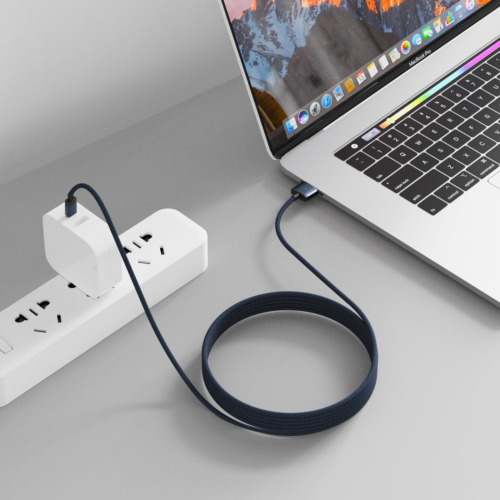 Aurioen USB-C to Magnetic 3 Cable Compatible with Magsafe Charging Cable for 14” 16” MacBook Pro 2024 M3 Pro & Max, MacBook Air 2022 M2, MacBook Pro 2023 M2 Pro & Max - 6.6ft - Image 2