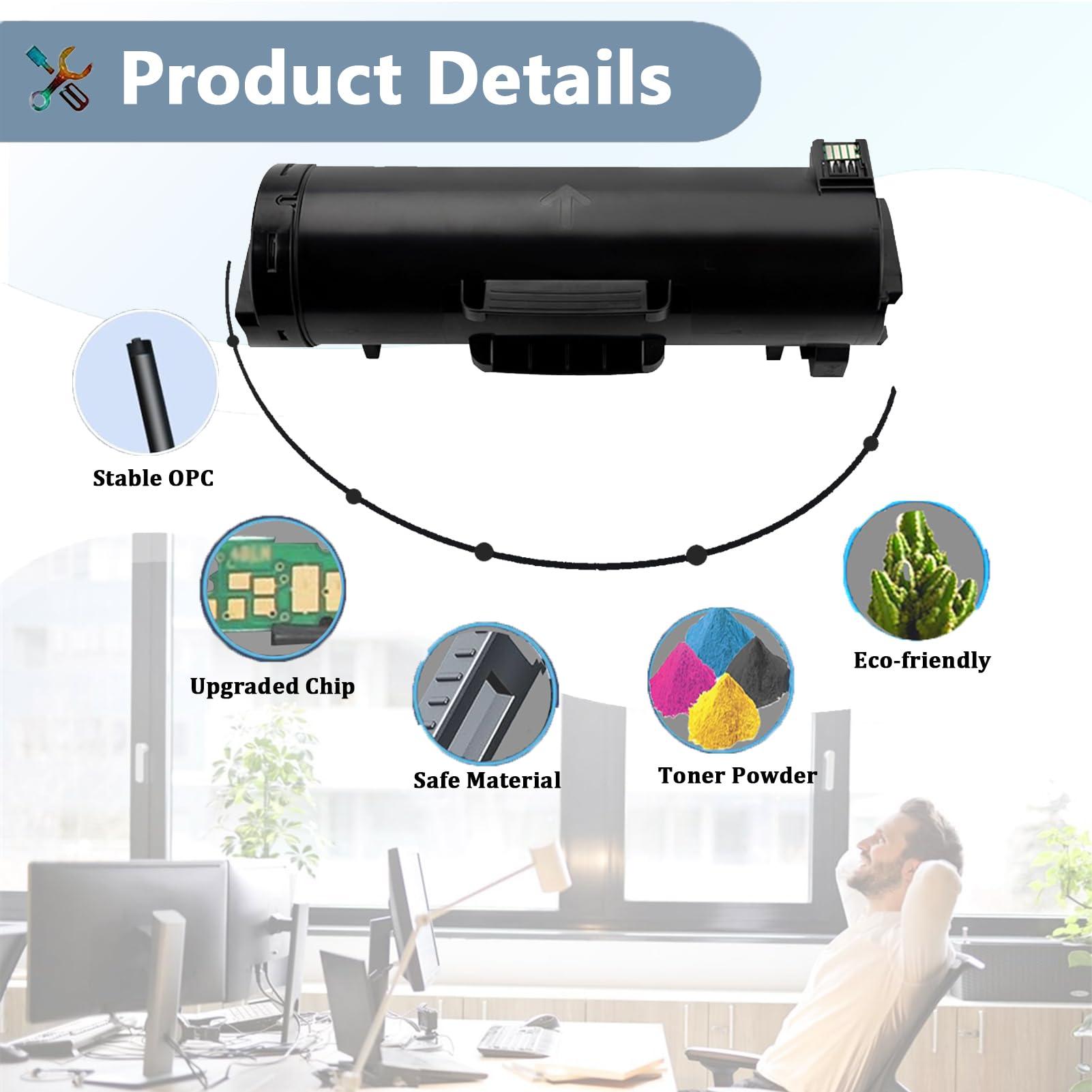 106R03944 Toner Cartridge Compatible for Xerox 106R03944 Black Toner Cartridges High Yield Work for Xerox VersaLink B600 B610 B605 B615 Printers 1 Pack - Image 4