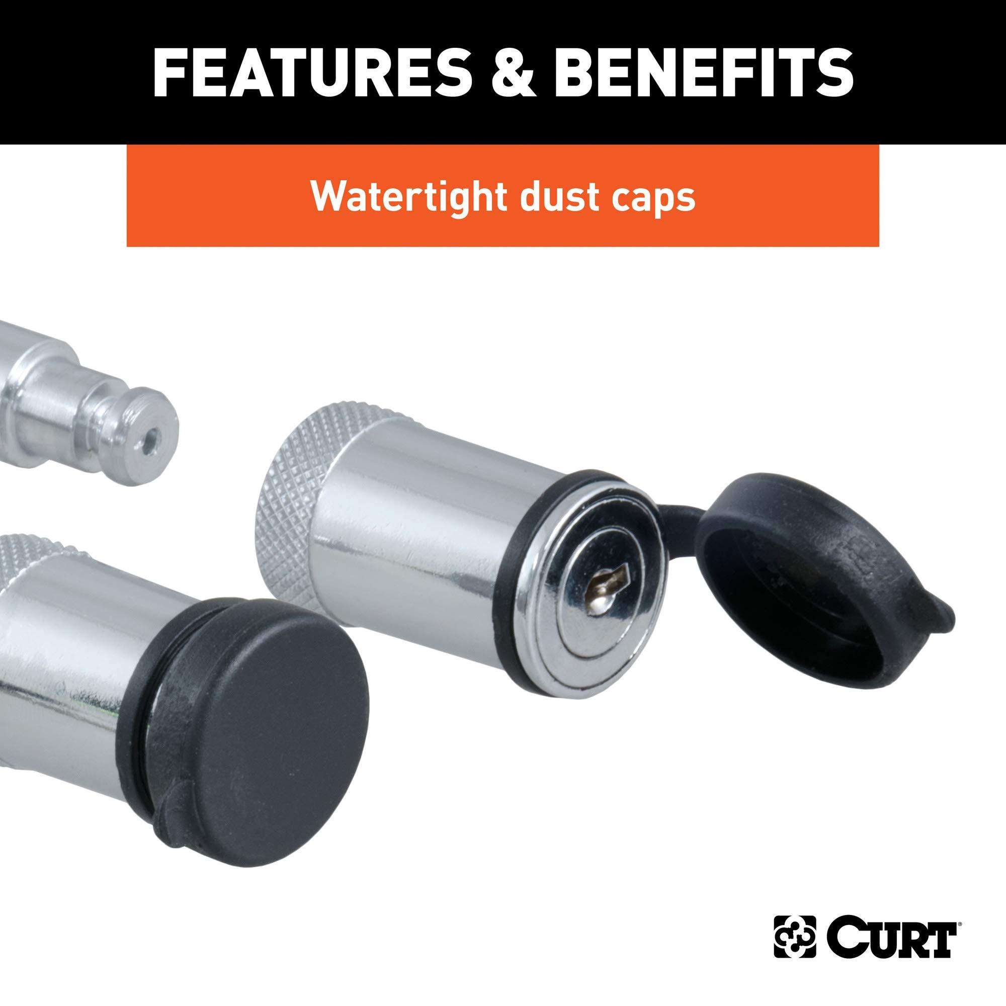 CURT 23556 Lock Set for Adjustable Channel Mounts - Image 6