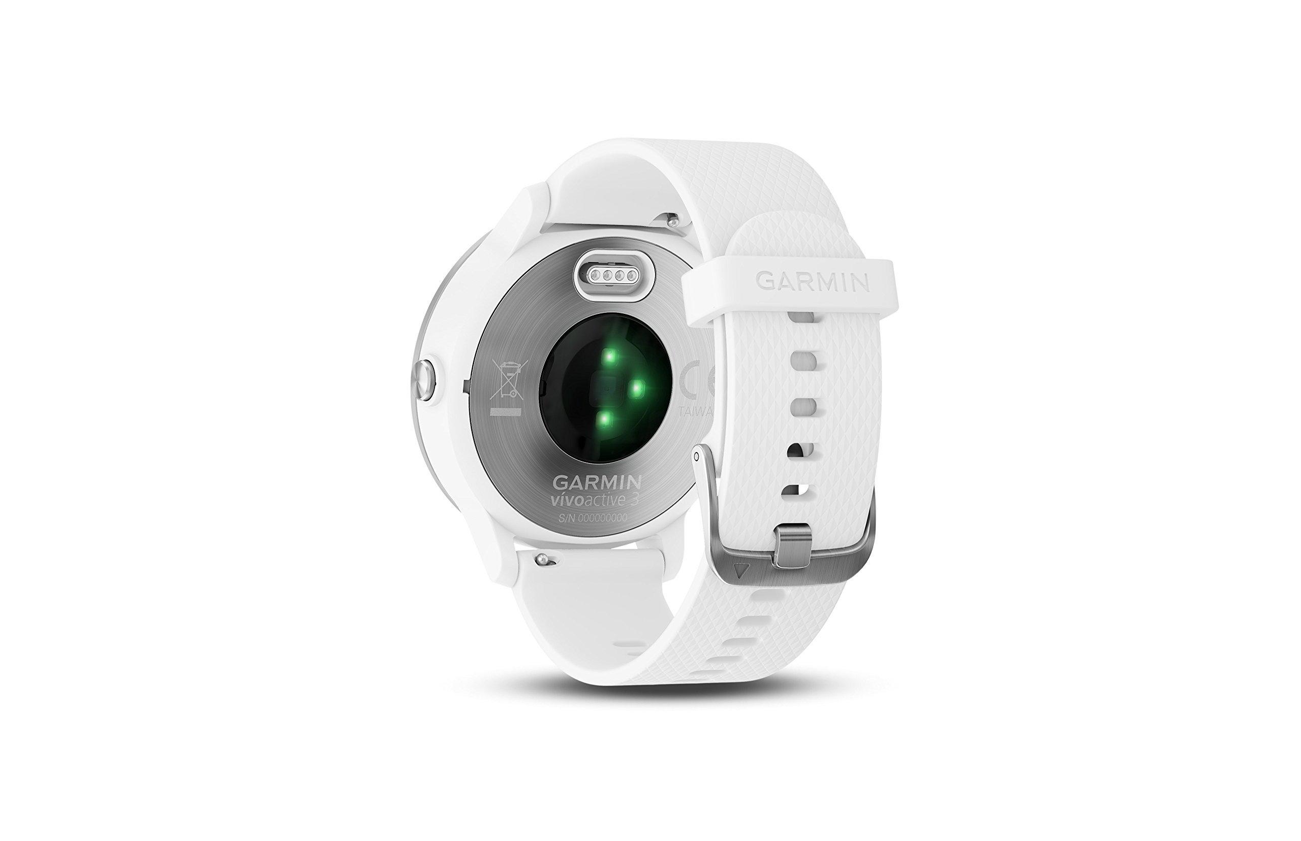 Garmin vívoactive 3 GPS Smartwatch - White & Stainless (Renewed) - Image 7