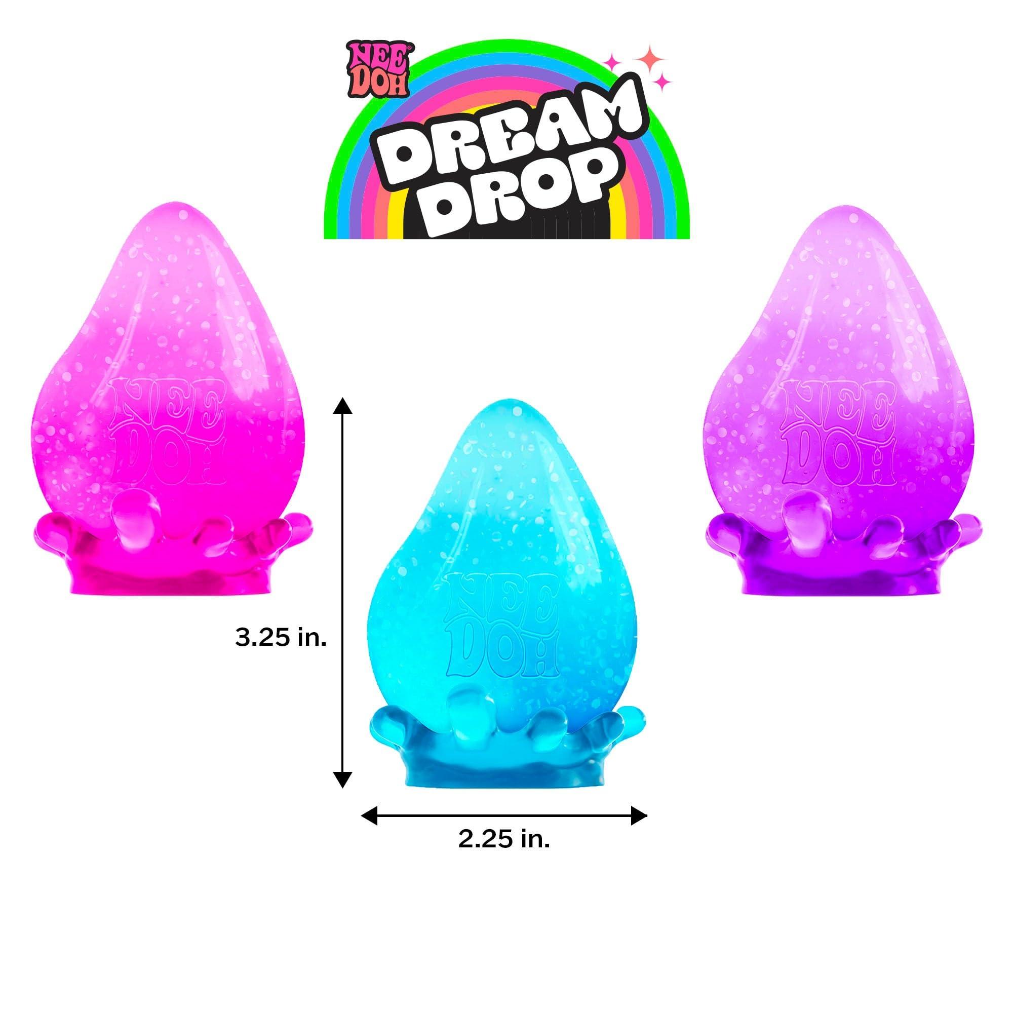 Schylling NeeDoh Dream Drop - Sensory Toy with Groovy Goo Filling - Three Random Colors - Ages 3 and Up - 3 Pack - Image 2