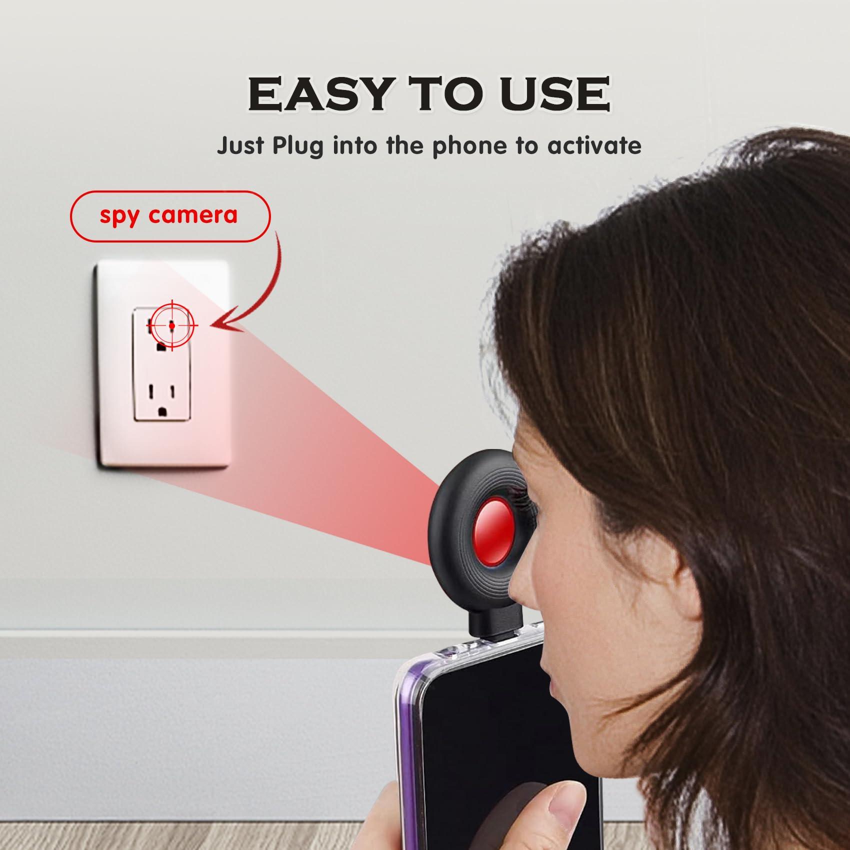 OJR Mini Hidden Camera Detector - Camera Finder and Spy Cam Detection Device - Detects Wireless and Wired Cameras for Privacy Protection - Image 4