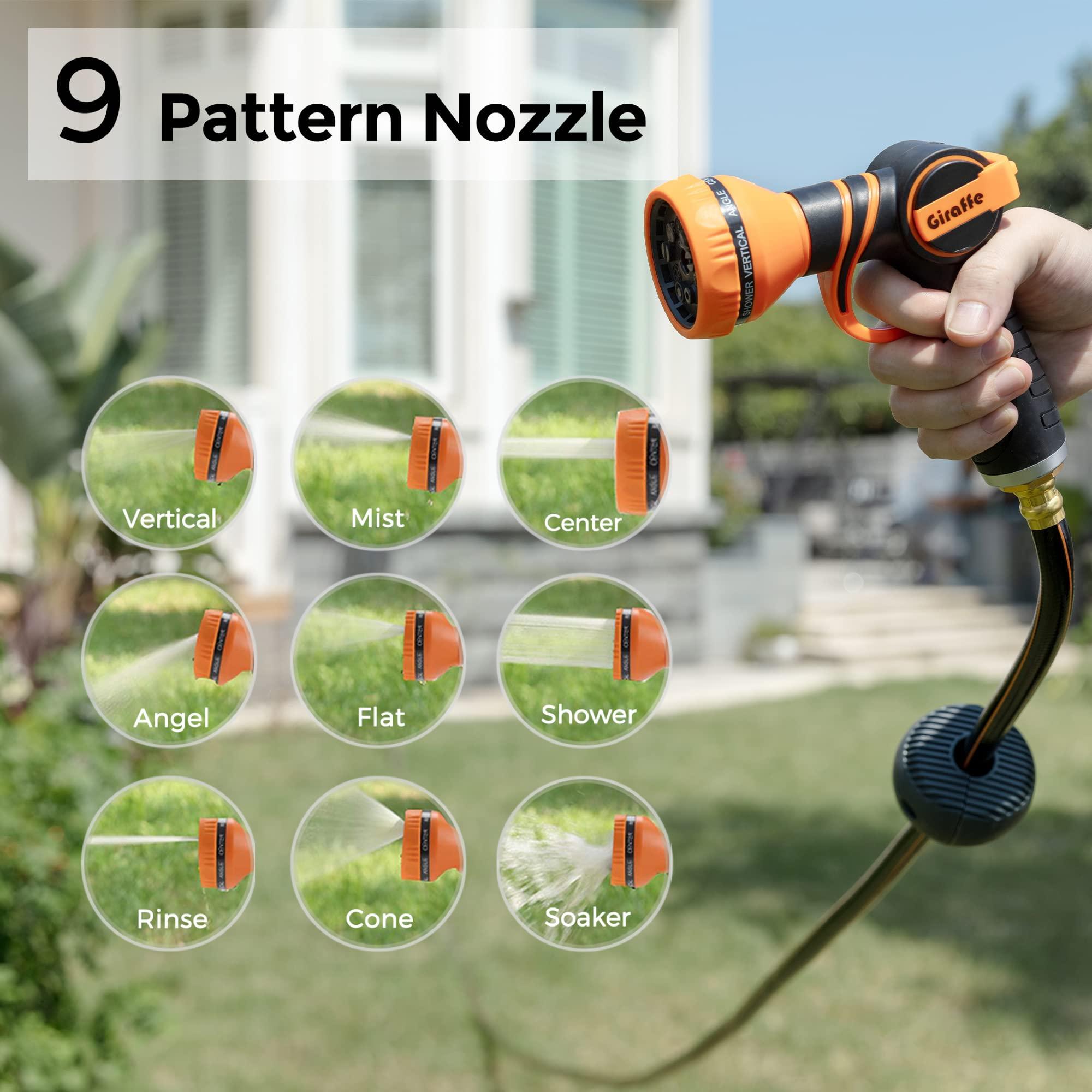 Giraffe Tools Retractable Garden Hose Reel 1/2 Inch x 130 ft, Super Heavy Duty, Any Length Lock, Slow Return System, Wall Mounted and 180 Deg Swivel Bracket - Image 3