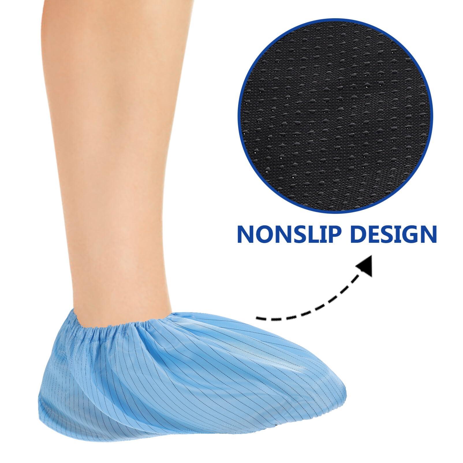 Sosoport 5 Pairs Reusable Shoe Covers Non Slip Shoe Protectors Cover Non Slip Washable Boot Covers Foot and Shoe Booties for - Image 4