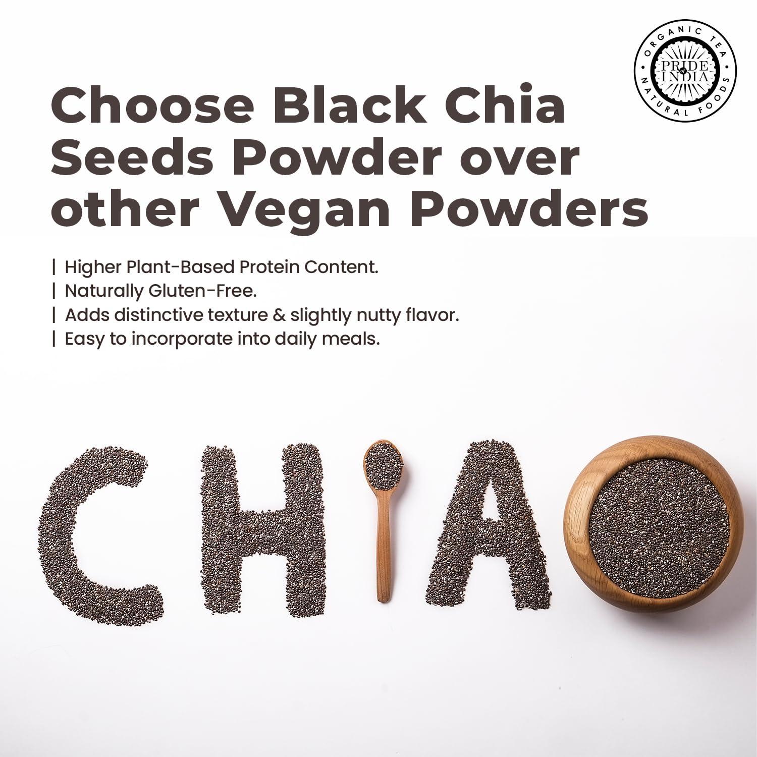 Pride Of India - Natural Black Chia Seeds - Omega-3 & Fiber Superfood, 1.25 Pound (20oz) Jar - Image 6