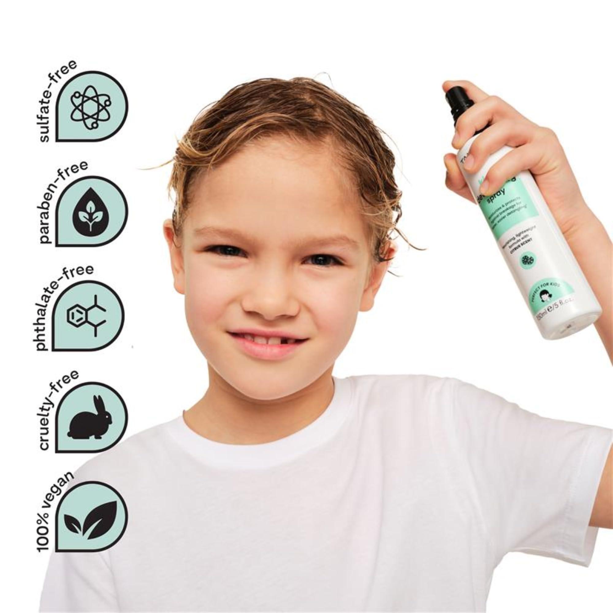 TANGLE TEEZER Hair Detangler Spray for Kids, Vegan and Sulfate-Free with a Fresh & Fruity Scent, for all Hair Types, 5 Fl Oz - Image 3