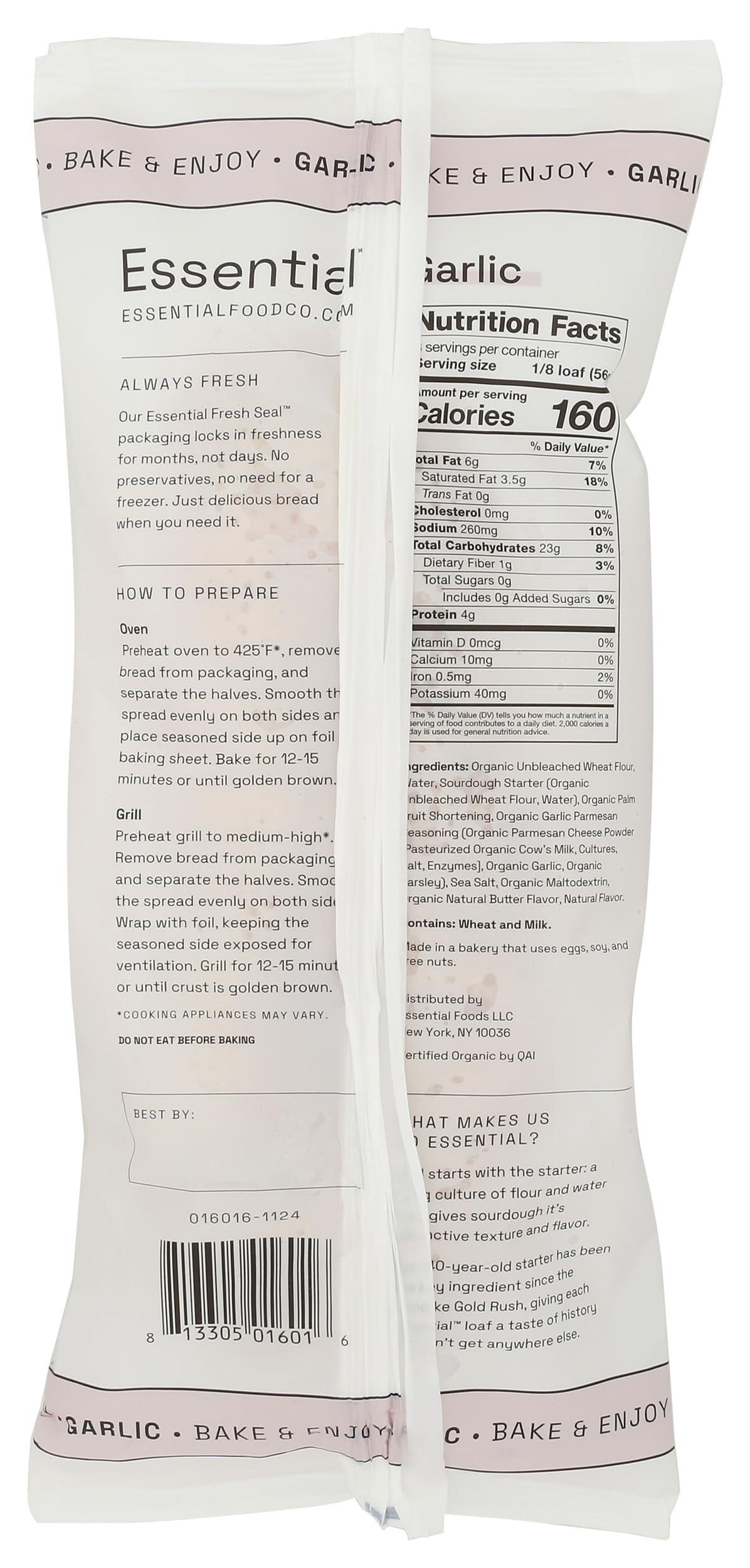 Essential Baking Company Take & Bake Garlic Loaf, 16 oz - Image 2