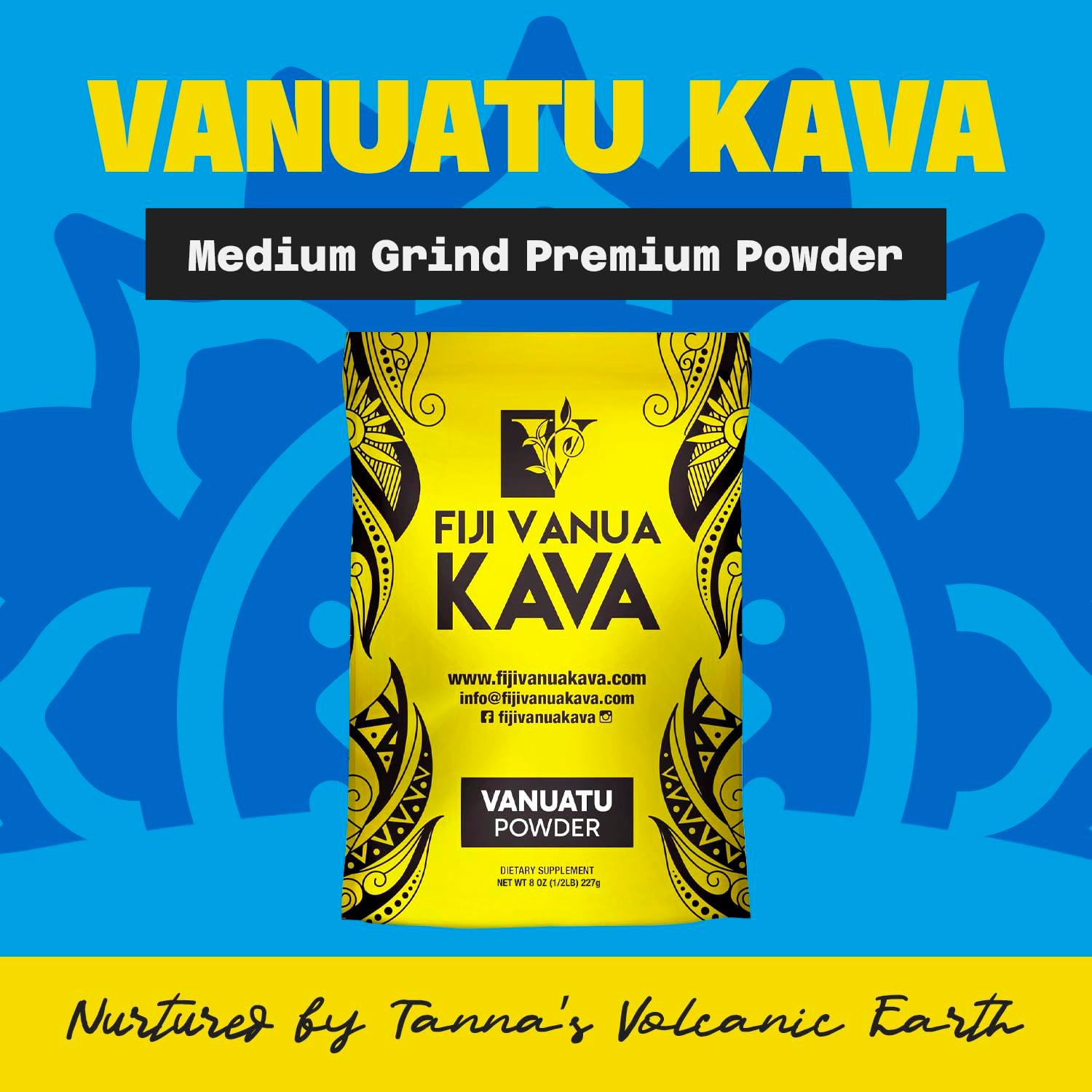 Fiji Vanua Kava Vanuatu Powder, Kava Root Powder Made from Pure Noble Kava with Sun-Dried Lateral Roots, Kava Premium with Kavalactones, Easy to Prepare Medium Grind Kava Root Powder, 8 oz - Image 2