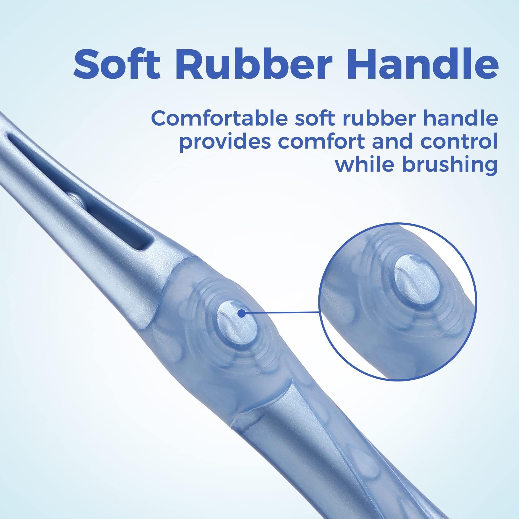 Oralphi Medium Toothbrushes for Adults, Whitening Toothbrush with Spiral Medium Bristles for Smoke Tea Coffee Stain, Deep Plaque Removal, Rounded Bristle Tips for Gentle Cleaning - Image 6