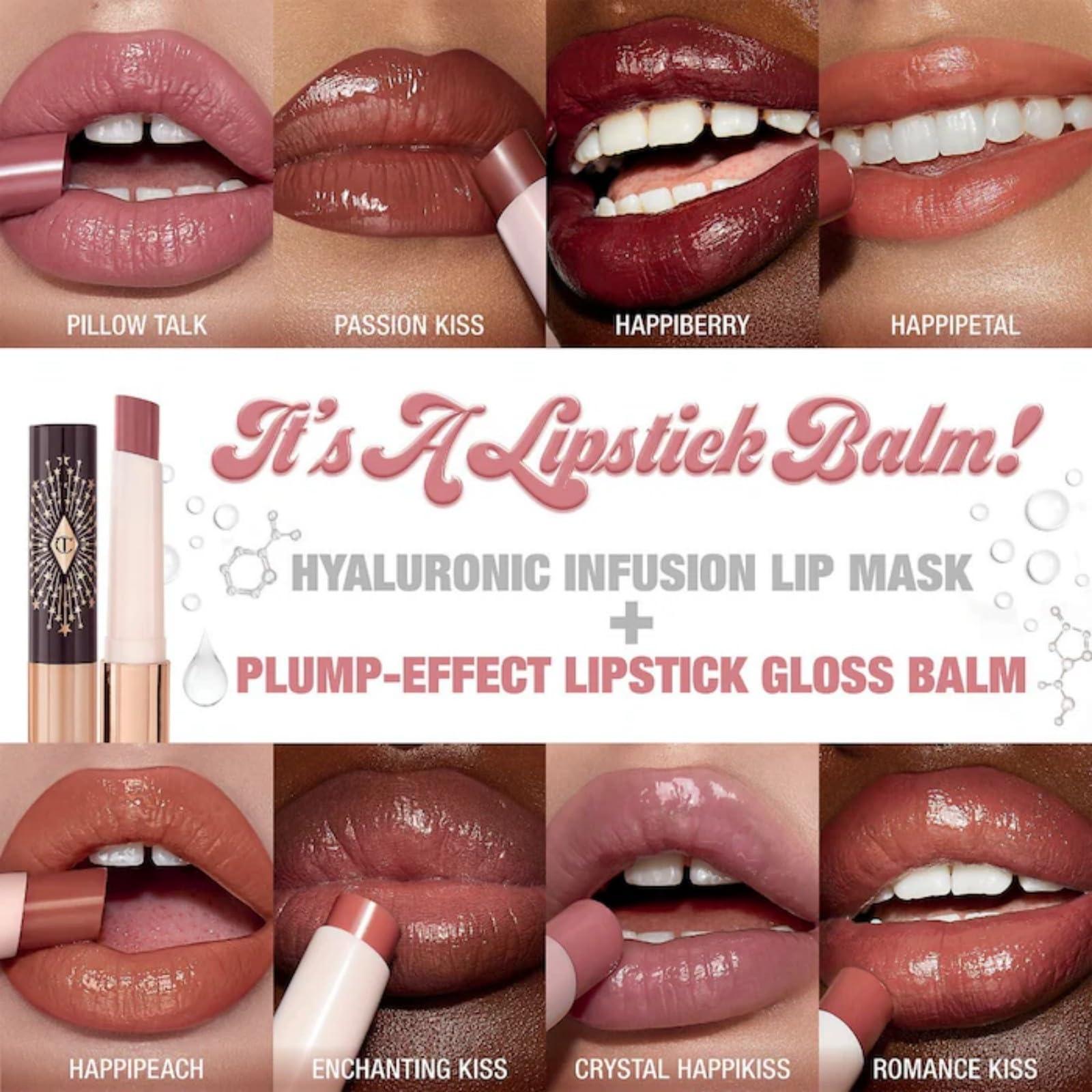 Charlotte Tilbury Pillow Talk Happikiss Hyaluronic Lip Balm Lipstick - Image 3