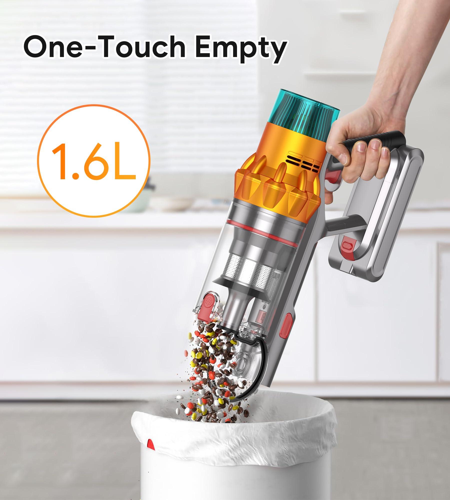 REBANIC Cordless Vacuum Cleaners for Home,8-in-1/65Min/600W/48Kpa Powerful Suction,Self-Standing Cordless Stick Vacuum Cleaner,Lightweight Anti-Tangle Rechargeable Vacuum for Floor/Carpet/Pet Hair/Car - Image 6