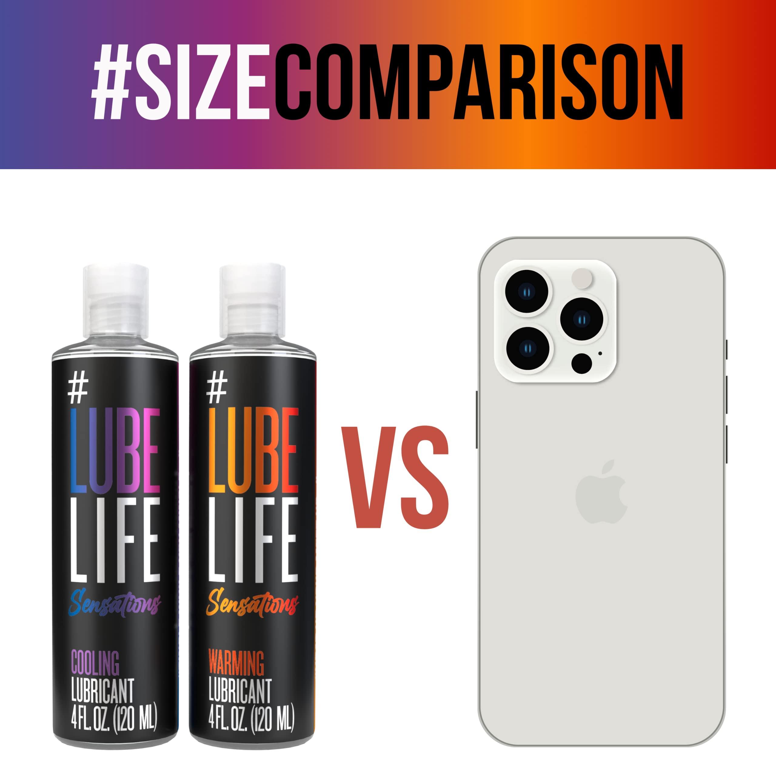 Lube Life Sensations Pleasure Kit Water Based Cooling & Warming Personal Lubricant, for a Tingling and Invigorating Intimate Experience, Lube for Men, Women & Couples, 4Fl Oz (Pack of 2) - Image 2