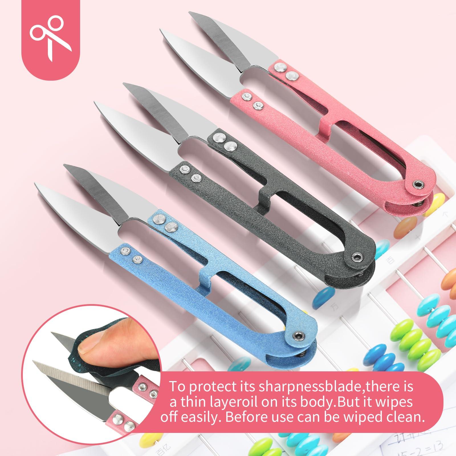 CZZXI 3PCS Thread Snips, High-Carbon Steel Thread Cutter, 4.25inch Yarn Scissors for Sewing, Quilting, Knitting, DIY, Jewelry Making, Bonsai Bud and Leaves Pruning. - Image 6