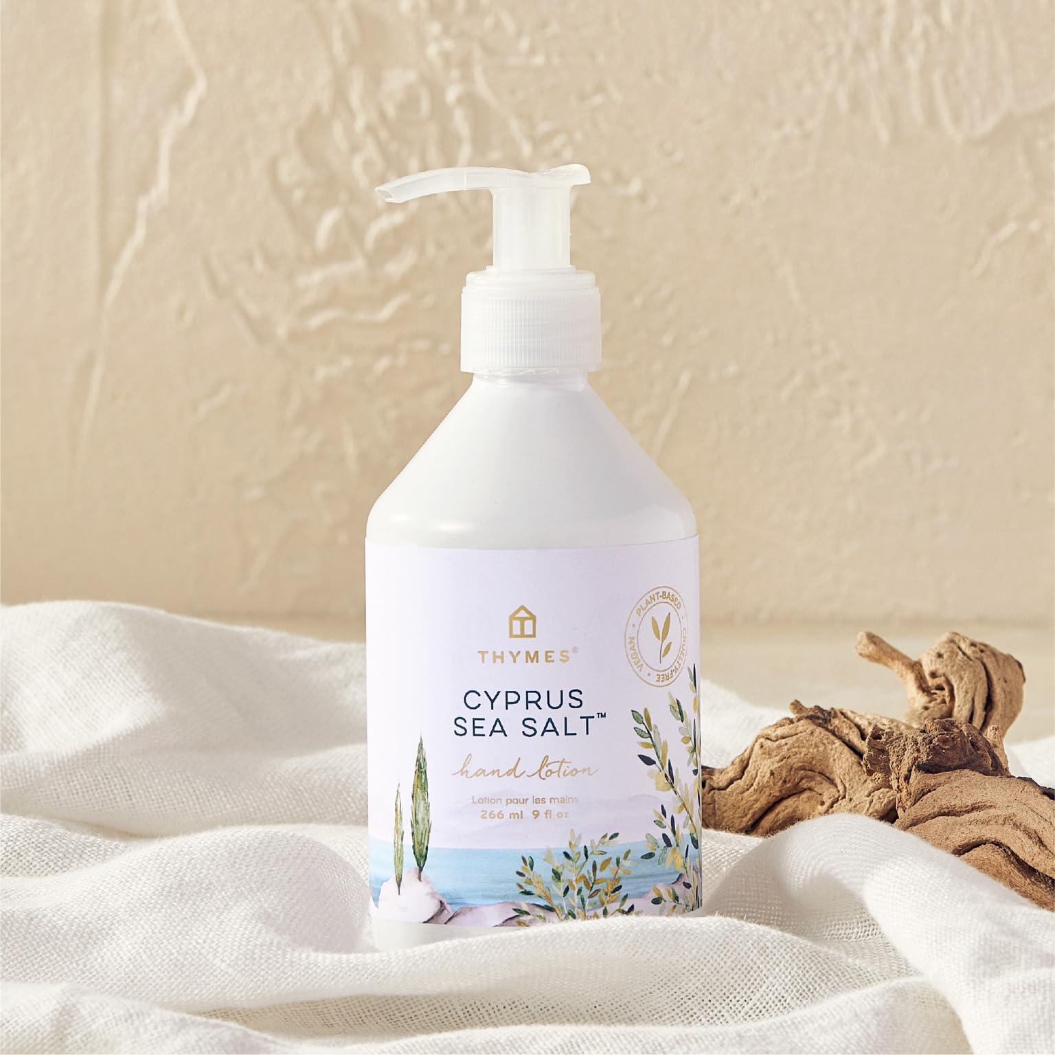 Thymes Moisturizing Hand Lotion for Dry Skin - Moisturizer for Beauty and Personal Care - Luxury Hand Lotion for Women & Men with Shea Butter & Aloe Vera (Cyprus Sea Salt, 9 fl oz) - Image 2
