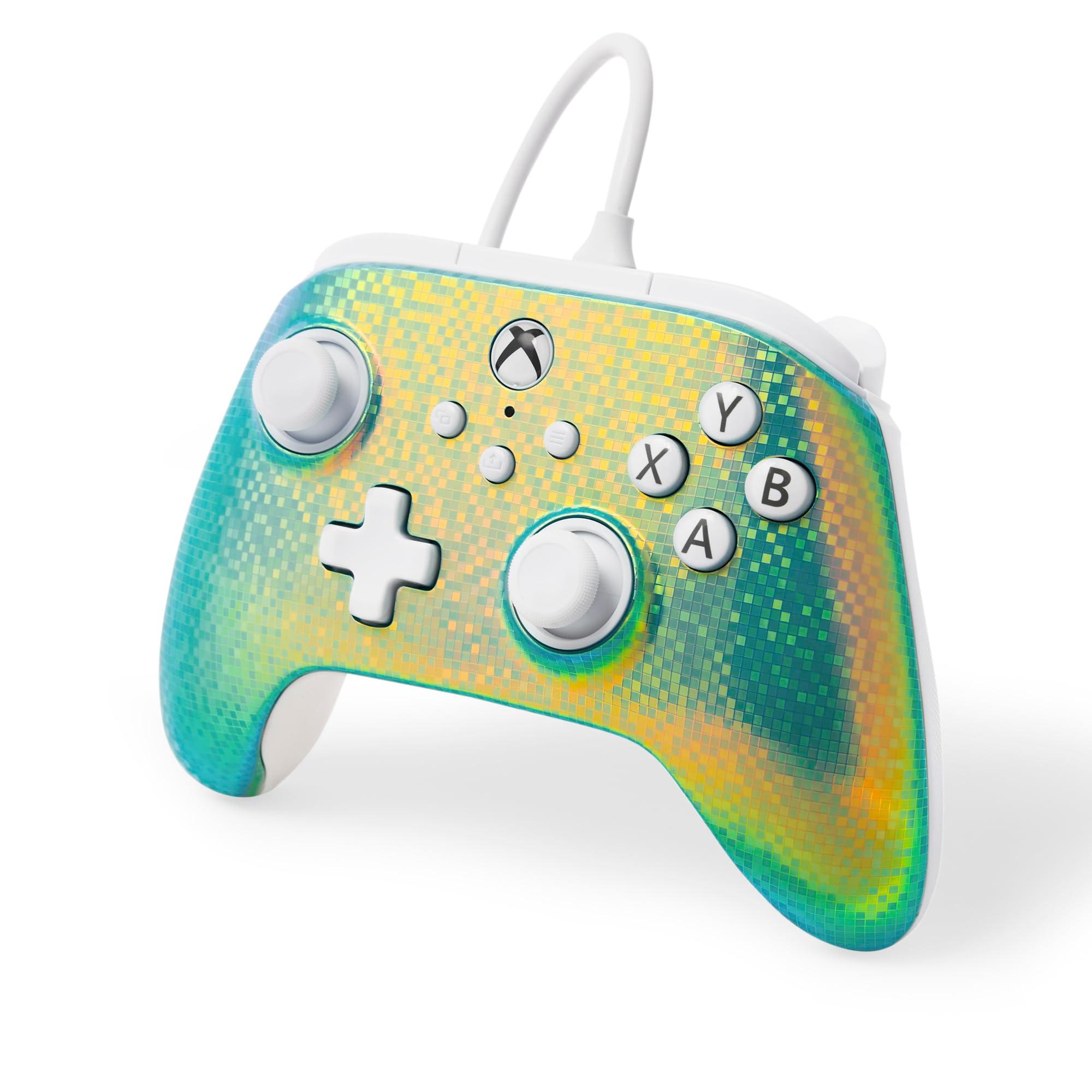 PowerA Advantage Wired Controller for Xbox Series X|S - Disco Ball, gamepad, wired video game controller, gaming controller, USB-C, Works with Xbox One, Officially Licensed - Image 5