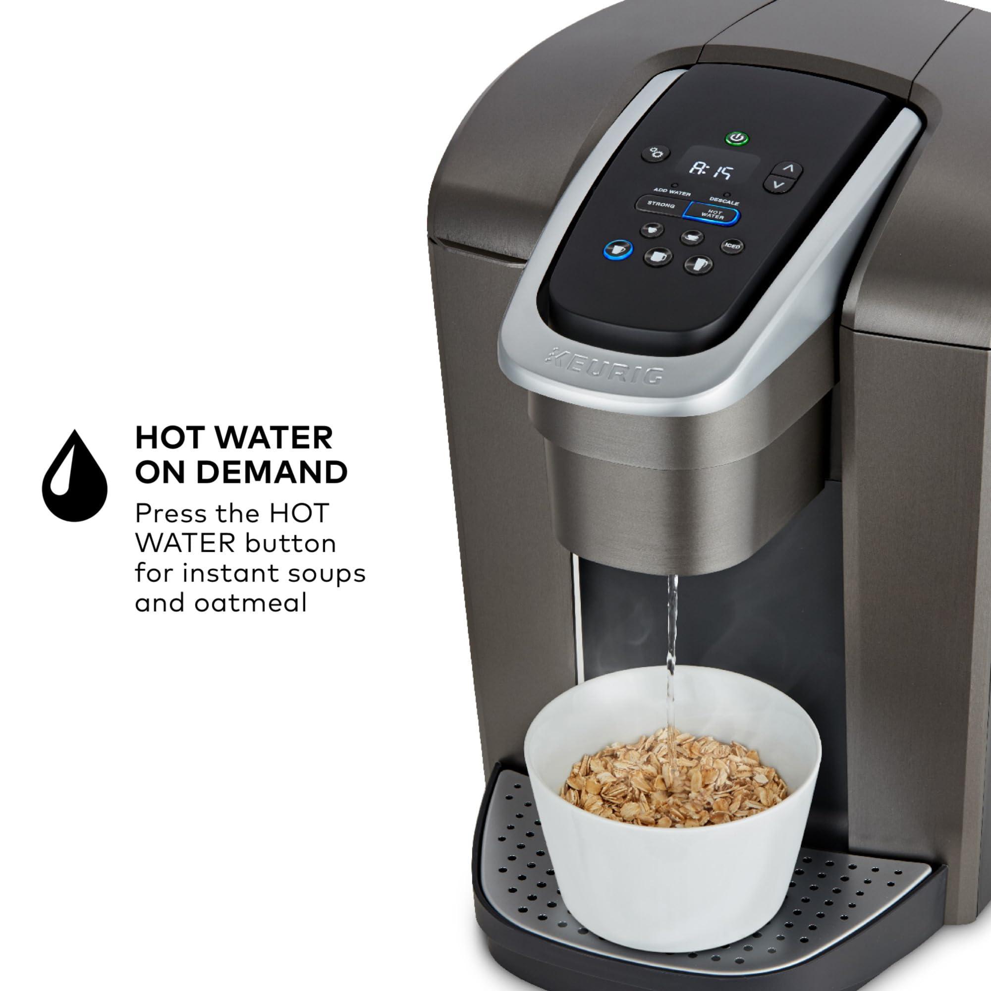 Keurig K-Elite Single Serve K-Cup Pod Coffee Maker, with Strength and Temperature Control, Iced Coffee Capability, 8 to 12oz Brew Size, Programmable, Brushed Slate - Image 7