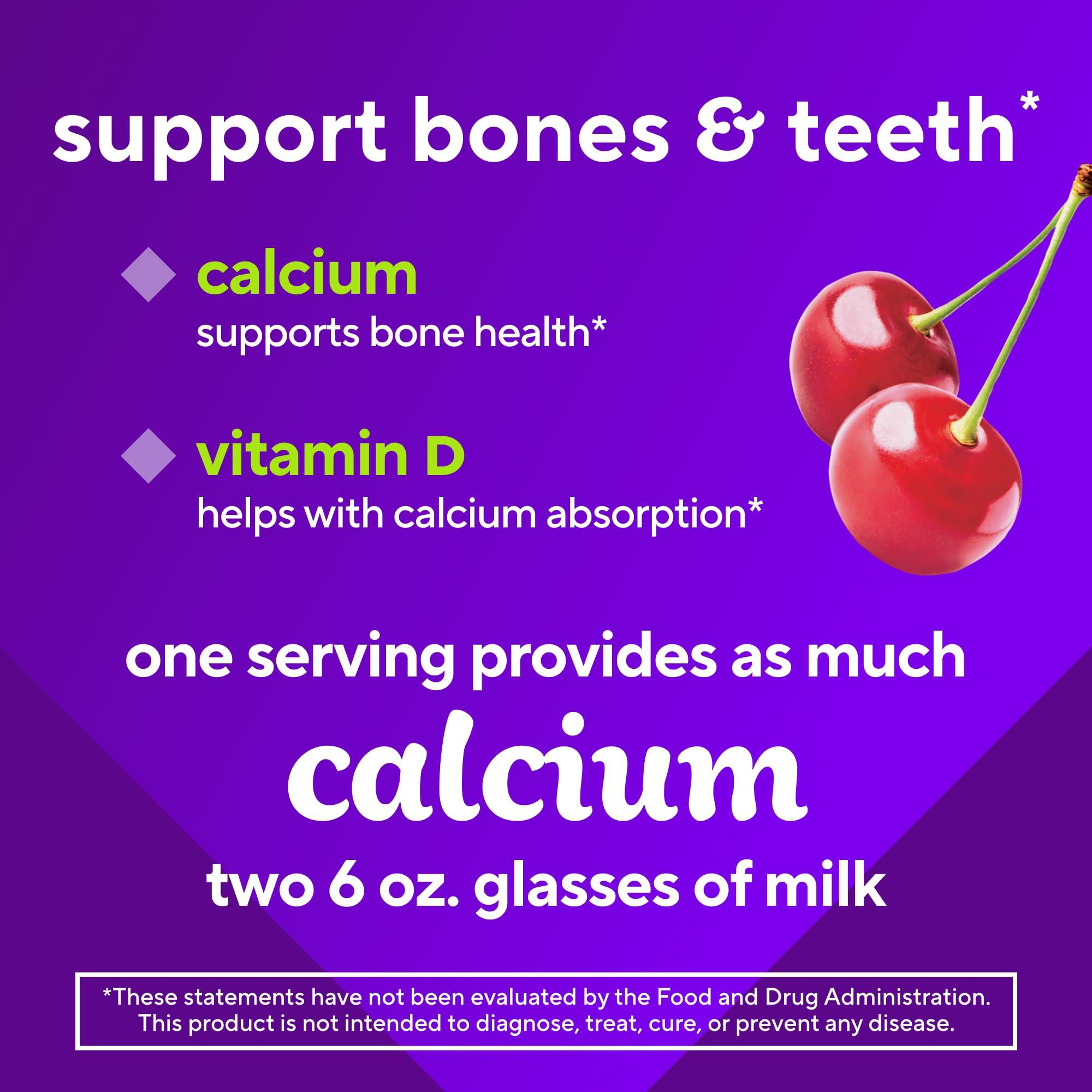vitafusion Chewable Calcium Gummy Vitamins for Bone and Teeth Support, Fruit and Cream Flavored, America’s Number 1 Gummy Vitamin Brand, 50 Day Supply, 100 Count - Image 5