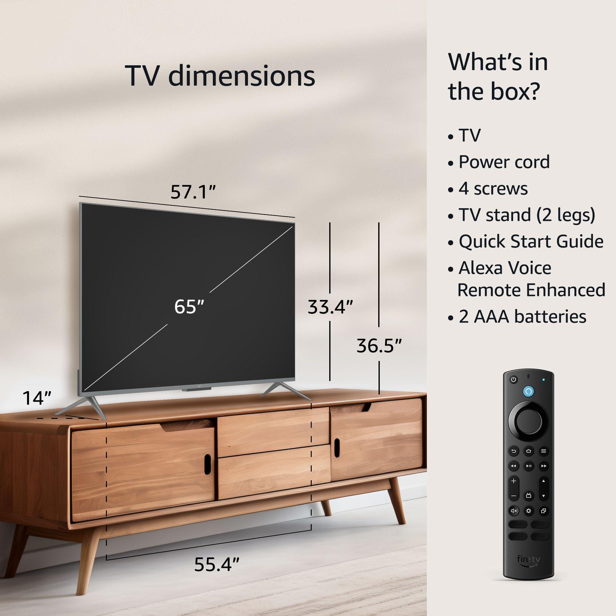 Amazon Fire TV 65" Omni QLED Series 4K UHD smart TV, Dolby Vision IQ, Fire TV Ambient Experience, local dimming, hands-free with Alexa - Image 4