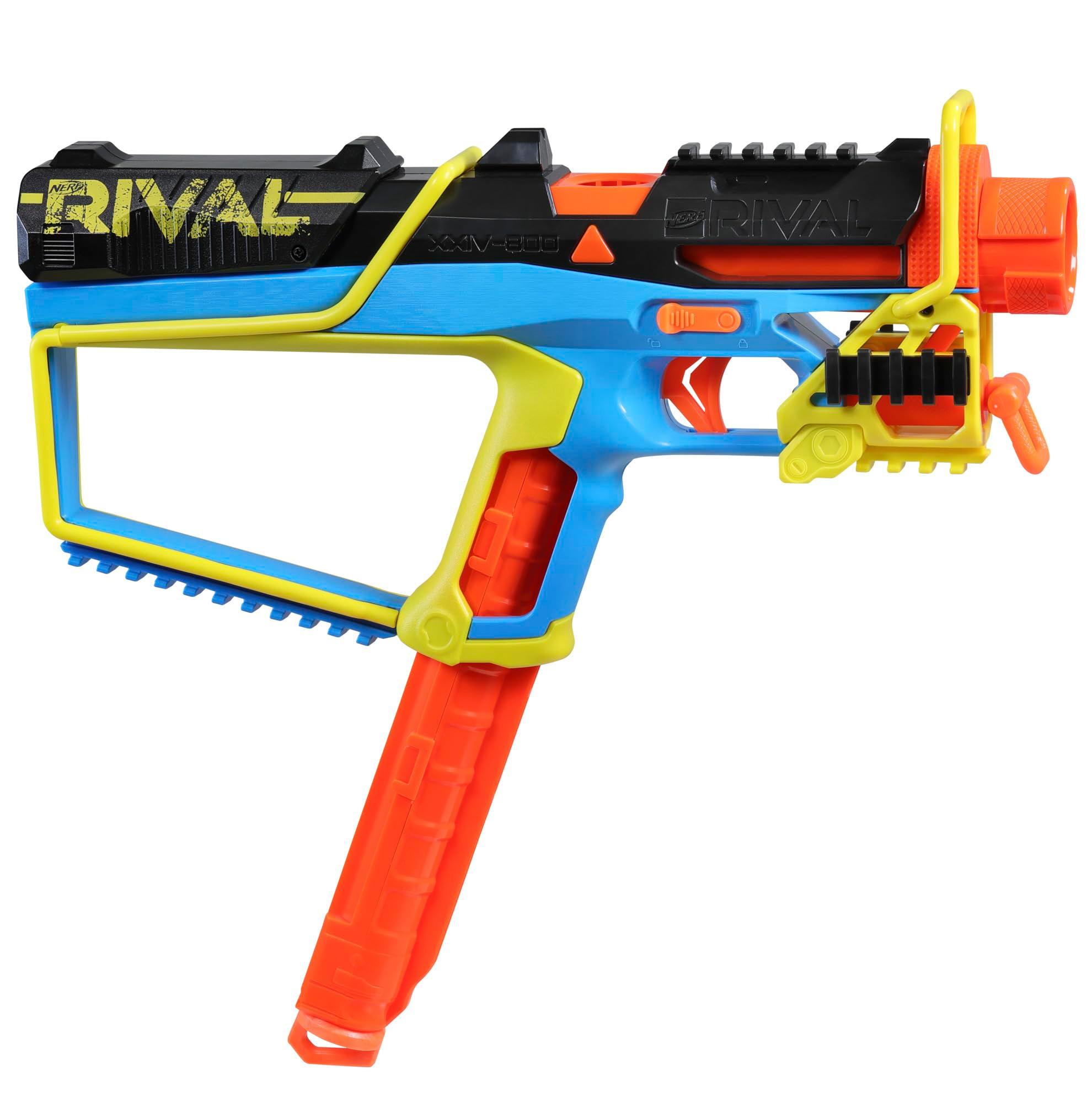 Nerf Rival Mirage XXIV-800 Blaster, 10 Nerf Rival Accu-Rounds, 2 Ways to Load, 8 Round Removable Magazine, Pump Action Priming, Gifts for Teens - Image 14
