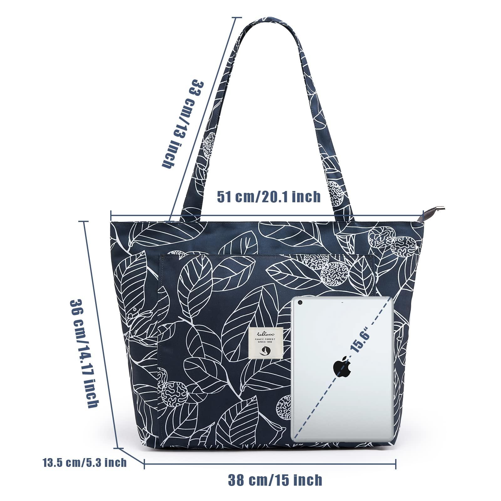 WLLWOO WLLWOO Yoga Bags for Women with Yoga Mats Bags Carrier Carryall Canvas Tote for Pilates Shoulder for Travel Office Beach Workout - Image 3