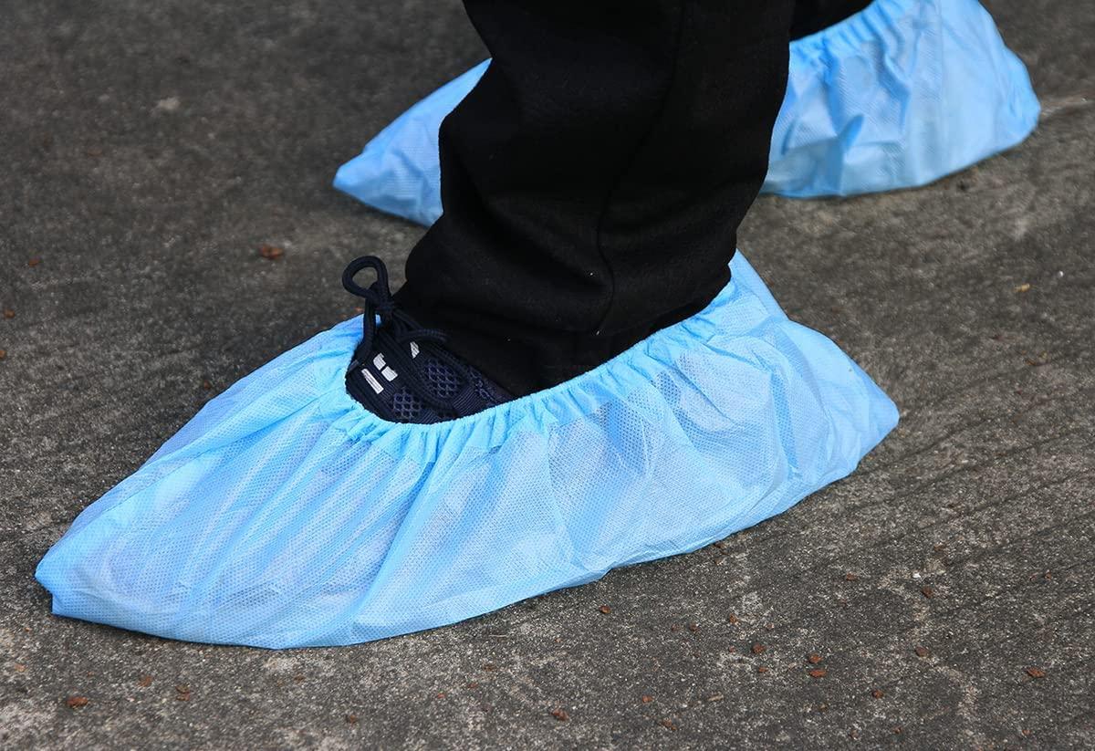Greenour 100 Pack Super Anti-Skid Disposable Shoe Covers Waterproof Durable Extra Thicker Boot Cover - Image 7