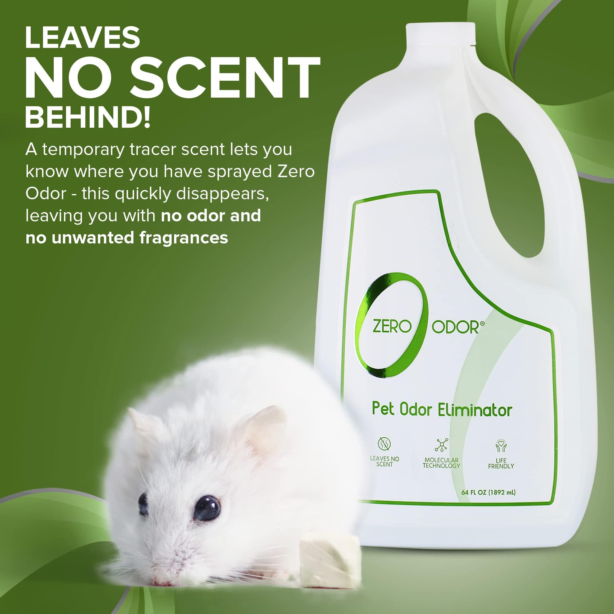 Zero Odor - Pet Odor Eliminator for strong odor, Eliminate Air & Surface Odors – Patented Molecular Technology Best For Carpet, Furniture, Beds Smell Great Again, 64oz Refill - Image 9