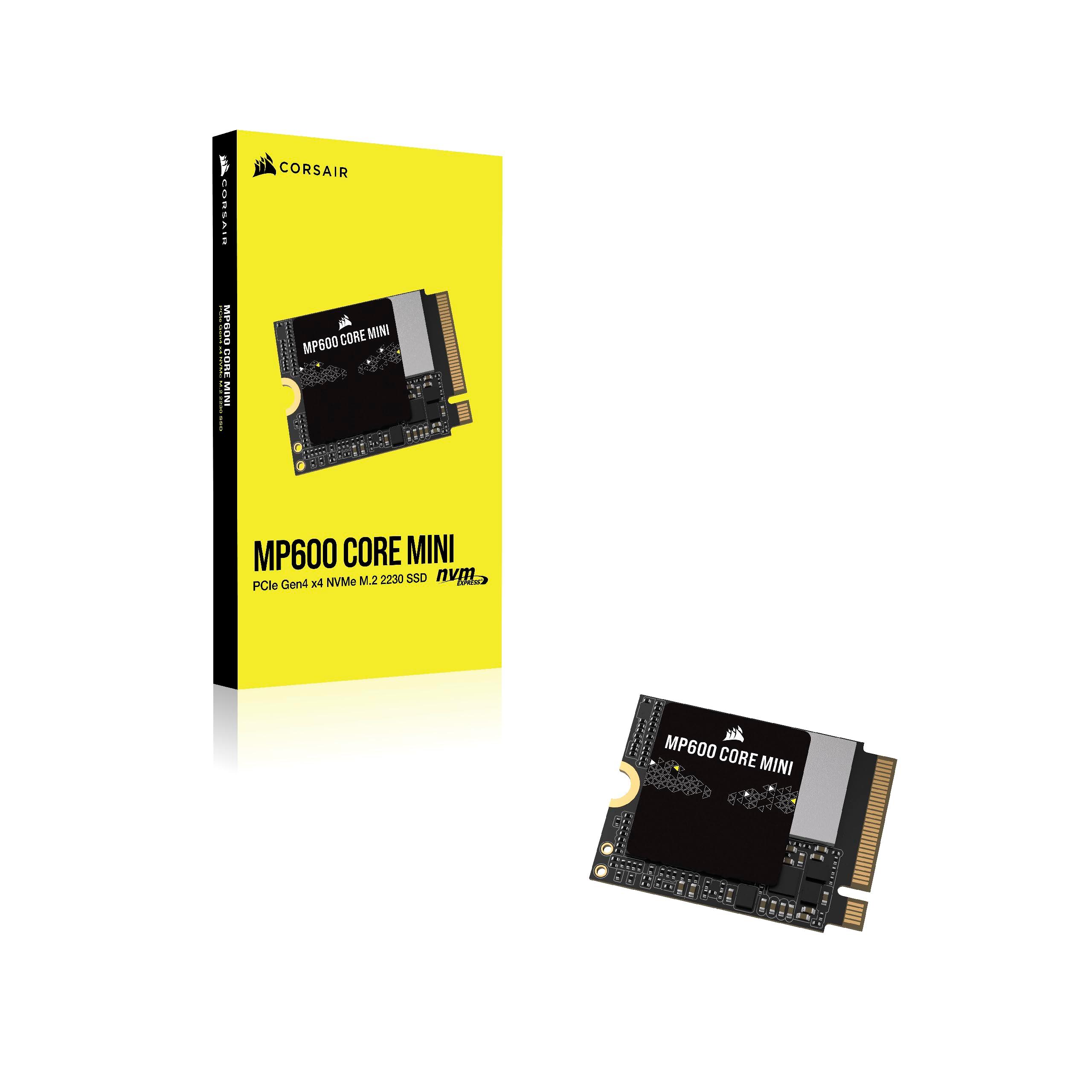 Corsair MP600 CORE MINI 2TB M.2 NVMe PCIe x4 Gen4 2 SSD – M.2 2230 – Up to 5,000MB/sec Sequential Read – High-Density QLC NAND – Great for Steam Deck, ASUS ROG Ally, Microsoft Surface Pro – Black - Image 6