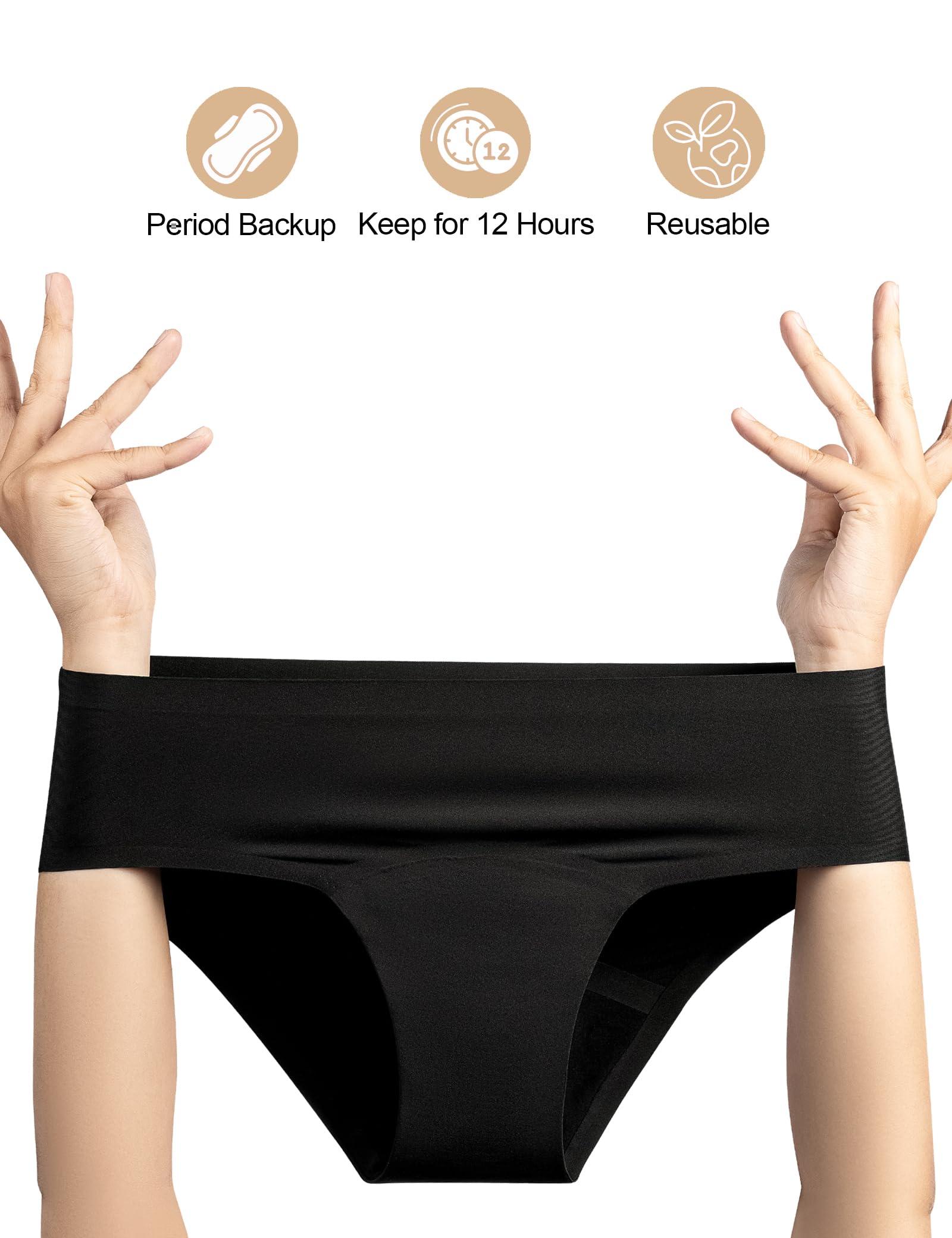 EcoPeriod Period Underwear for Women Heavy Flow, Leakproof Menstrual Underwear Seamless Period Panties, No Show Panty - Image 4