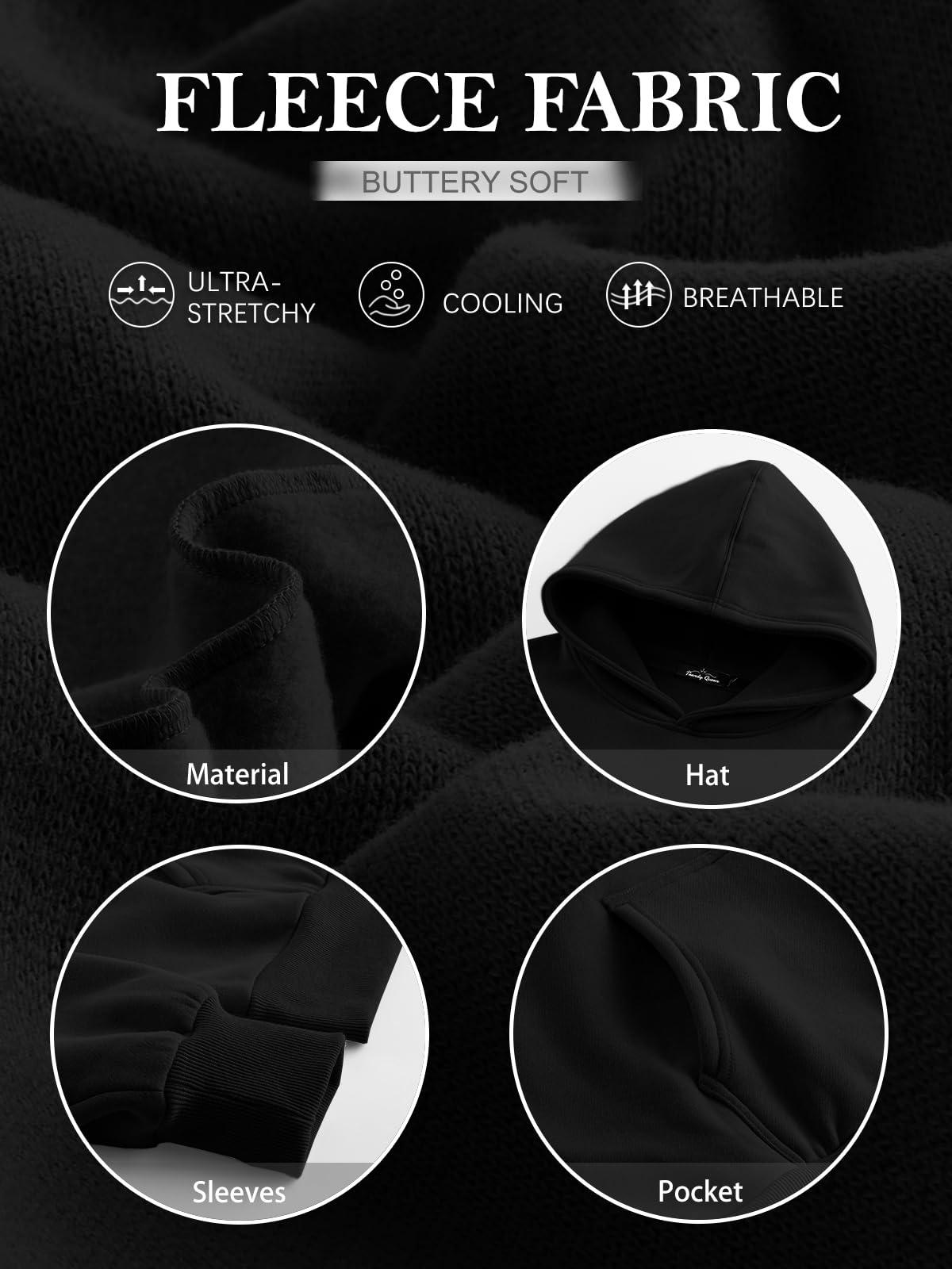 Trendy Queen Womens Oversized Hoodies Fleece Sweatshirts Sweaters Spring Outfits 2025 Pullover Fall Winter Clothes - Image 6