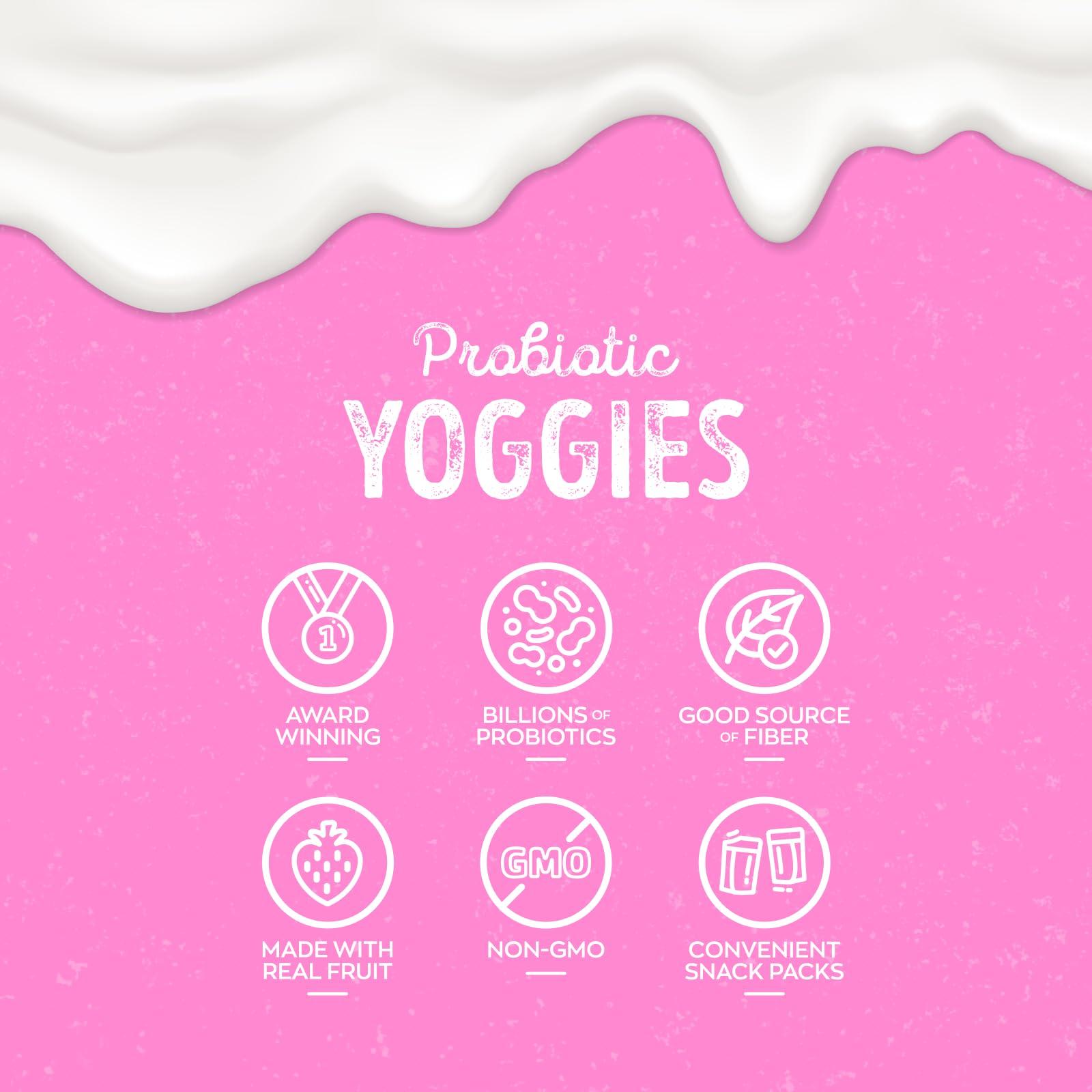Nature's Garden Probiotic Yoggies Multi Pack, 21oz (Strawberry Yoggies 15x0.7 oz +Mixed Berry Yoggies 15x0.7 oz), Strawberry and Mixed Berry Yogurt Covered Snack, High Fiber, Real Fruit Pieces, No Artificial Ingredients, Healthy Snack for Adults - Image 5