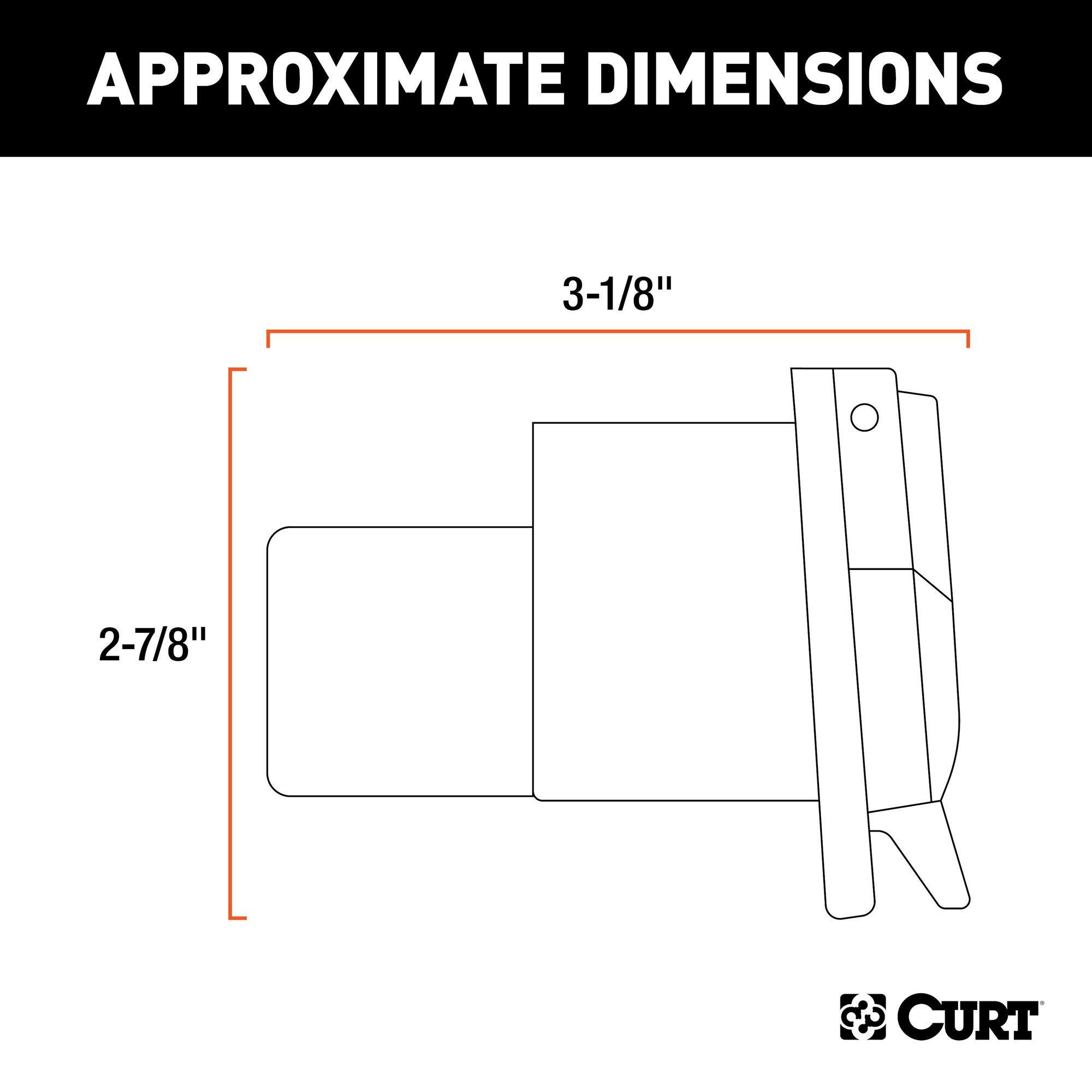 CURT 55415 Replacement 7-Way RV Blade Connector, Factory Tow Package and USCAR Socket Required - Image 2