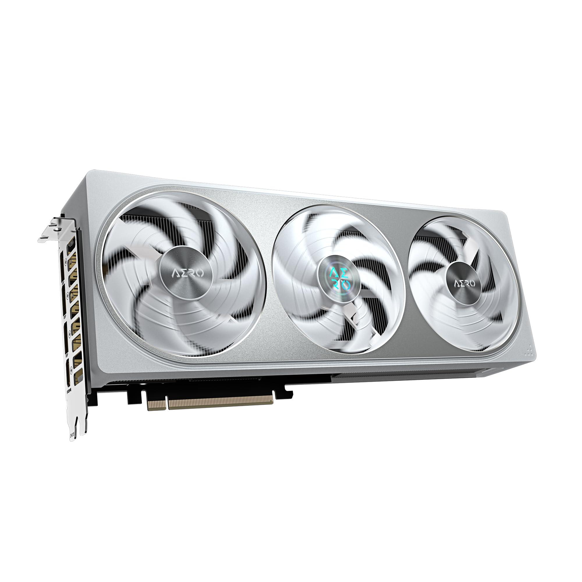 Gigabyte GeForce RTX 5070 AERO OC 12G Graphics Card - 12GB GDDR7, 192bit, PCI-E 5.0, 2625 MHz Core Clock, 3 x DP 2.1a, 1 x HDMI 2.1b, NVIDIA DLSS 4, GV-N5070AERO OC-12GD - Image 3