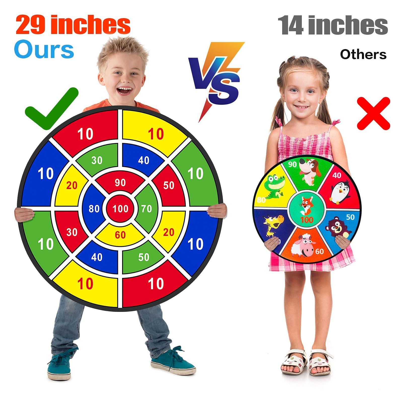 BooTaa 29" Large Dart Board for Kids, Kids Dart Board with Sticky Balls, Boys Toys, Indoor/Sport Outdoor Fun Party Play Game Toys, Birthday Gifts for 3 4 5 6 7 8 9 10 11 12 Year Old Boys Girls - Image 2