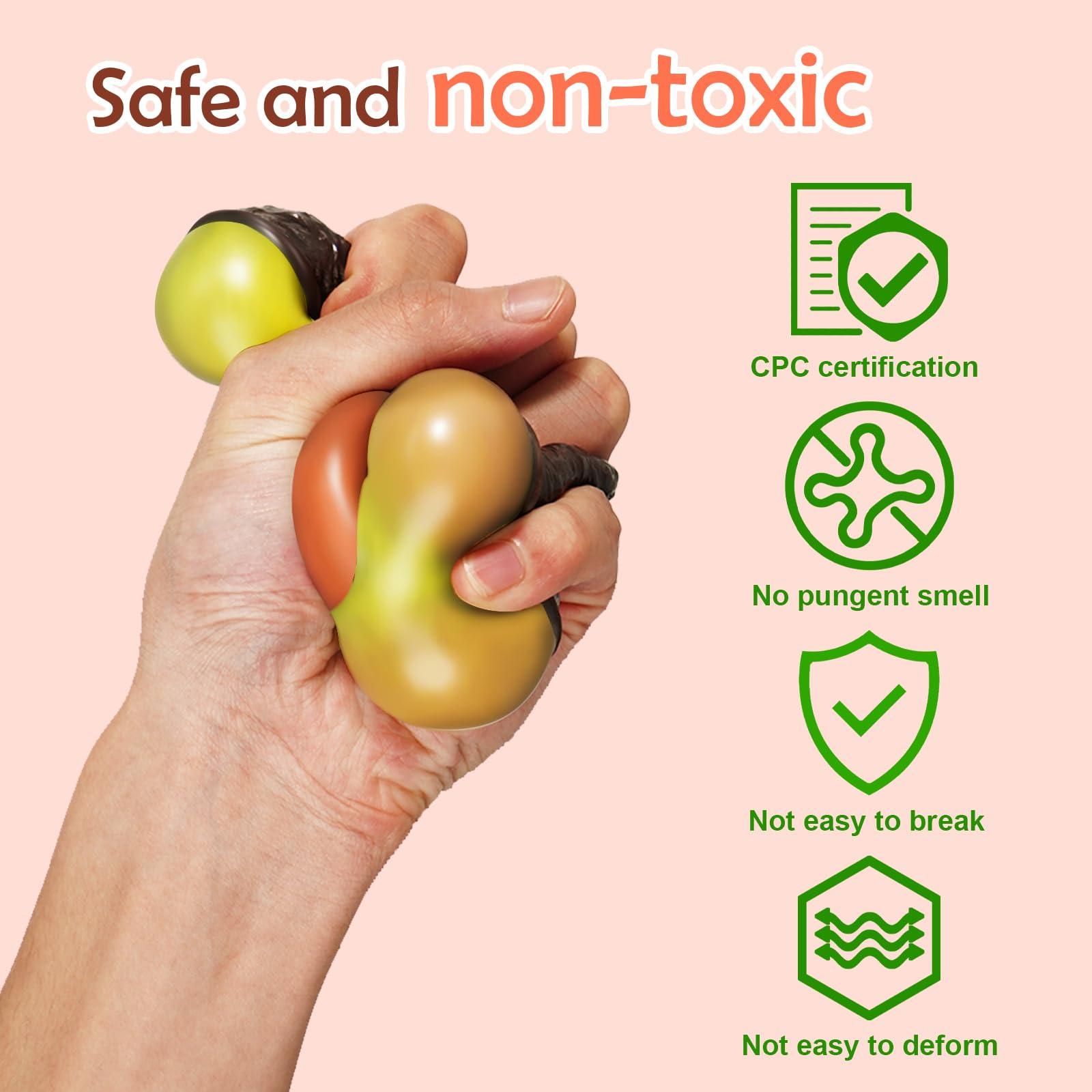 Bimoci Avocado Sensory Toy for Ages 3 to Adult - Fidget Toys, Sensory Toys, Stress Balls for Adults & Kids - Perfect Squishy Toys for Autism Support & Stress Relief - Image 7