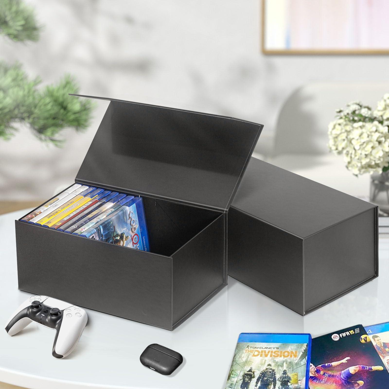 Video Game Storage Boxes, Blu-Ray Storage Boxes, Magnetic Video Game Box Protector Case, Store Up to 20 Cases – 1 Pack - Image 2