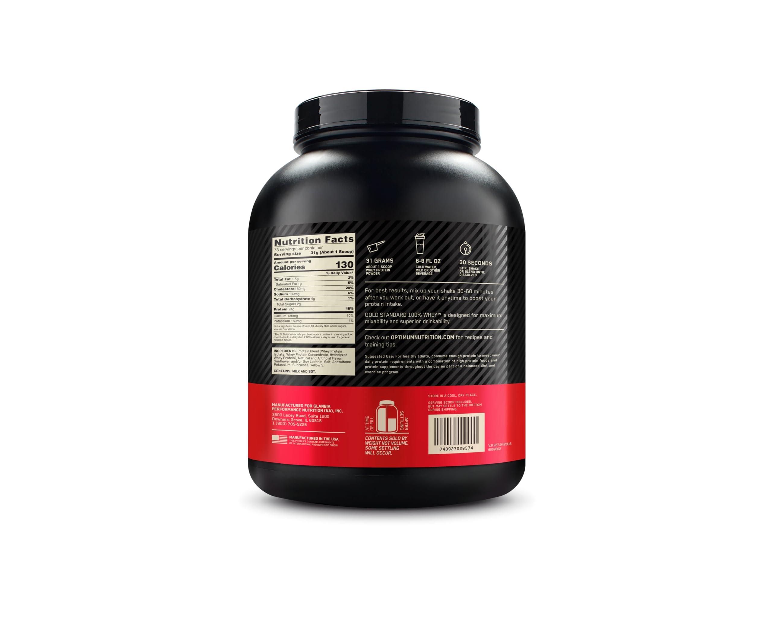 Optimum Nutrition Gold Standard 100% Whey Protein Powder, Banana Cream, 5 Pound (Packaging May Vary) - Image 7