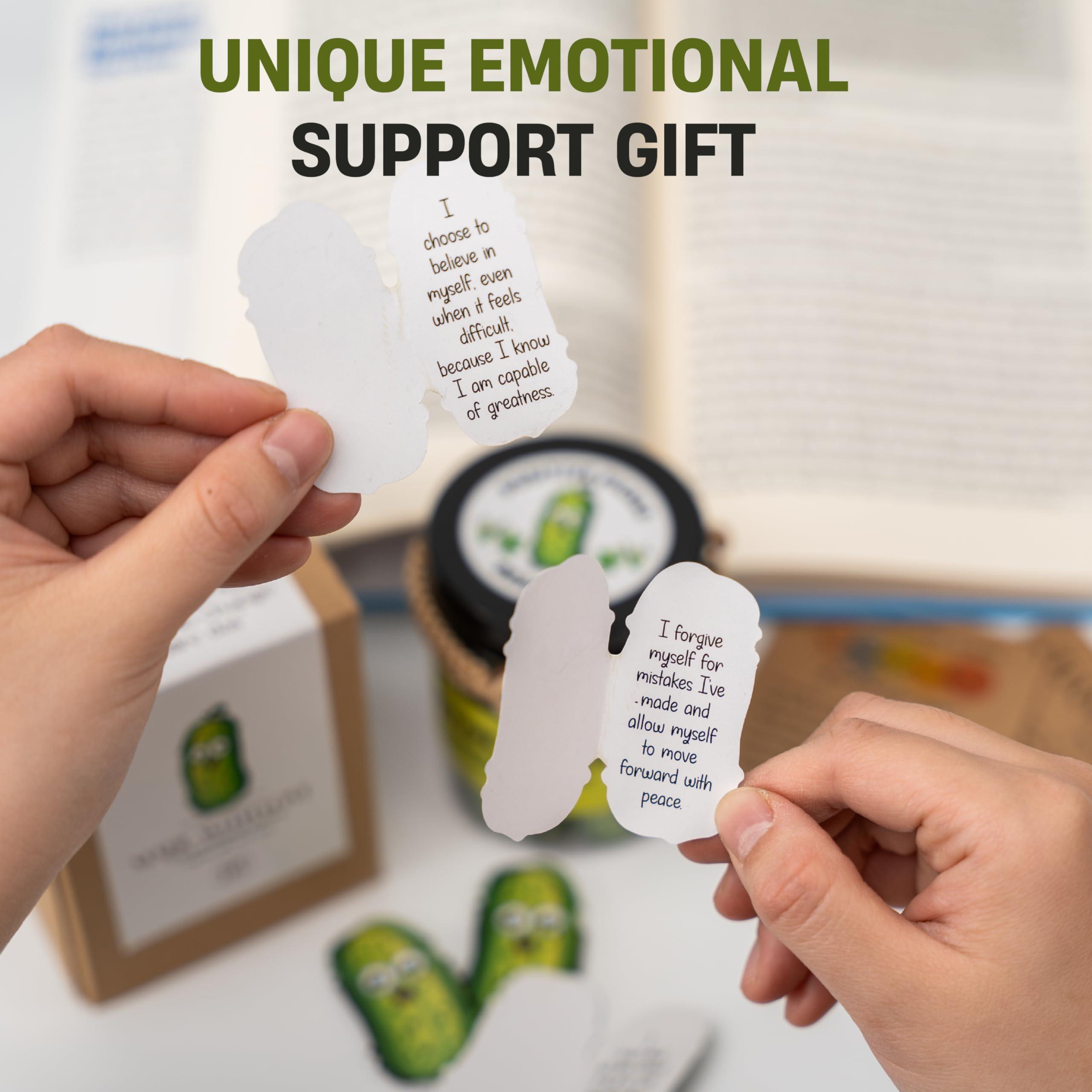 60 Positive Pickle Cards Jar, Affirmation Cards For Women, Emotional Support Pickle, Gifts For Mom, Gift For Women Birthday Unique, Teen Girl Gifts Trendy Stuff - Image 3
