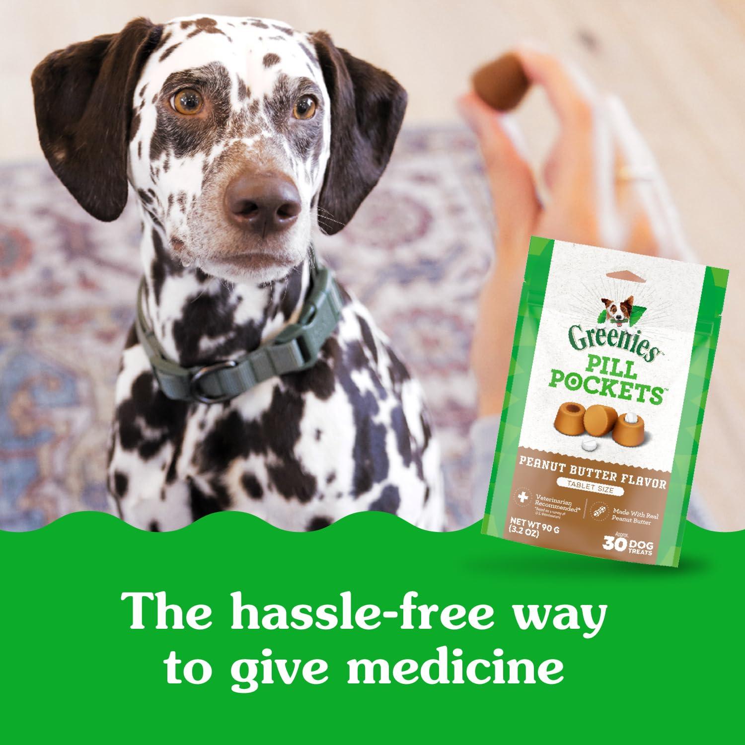 Greenies Pill Pockets for Dogs Large Size, Soft Dog Treats, with Real Peanut Butter, 15.8 oz. Pouch (60 Treats) - Image 5