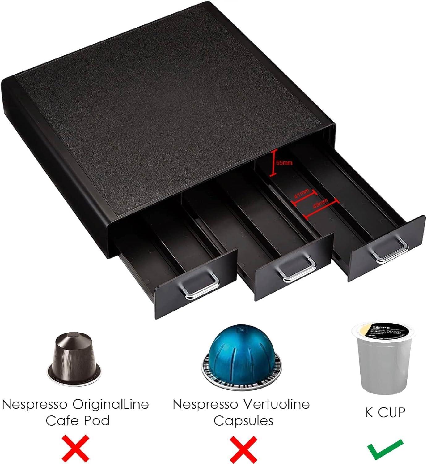 Amazon Basics Coffee Pod Storage Organizer Drawer for K-Cup Pods, 36 Pod Capacity, Black - Image 5