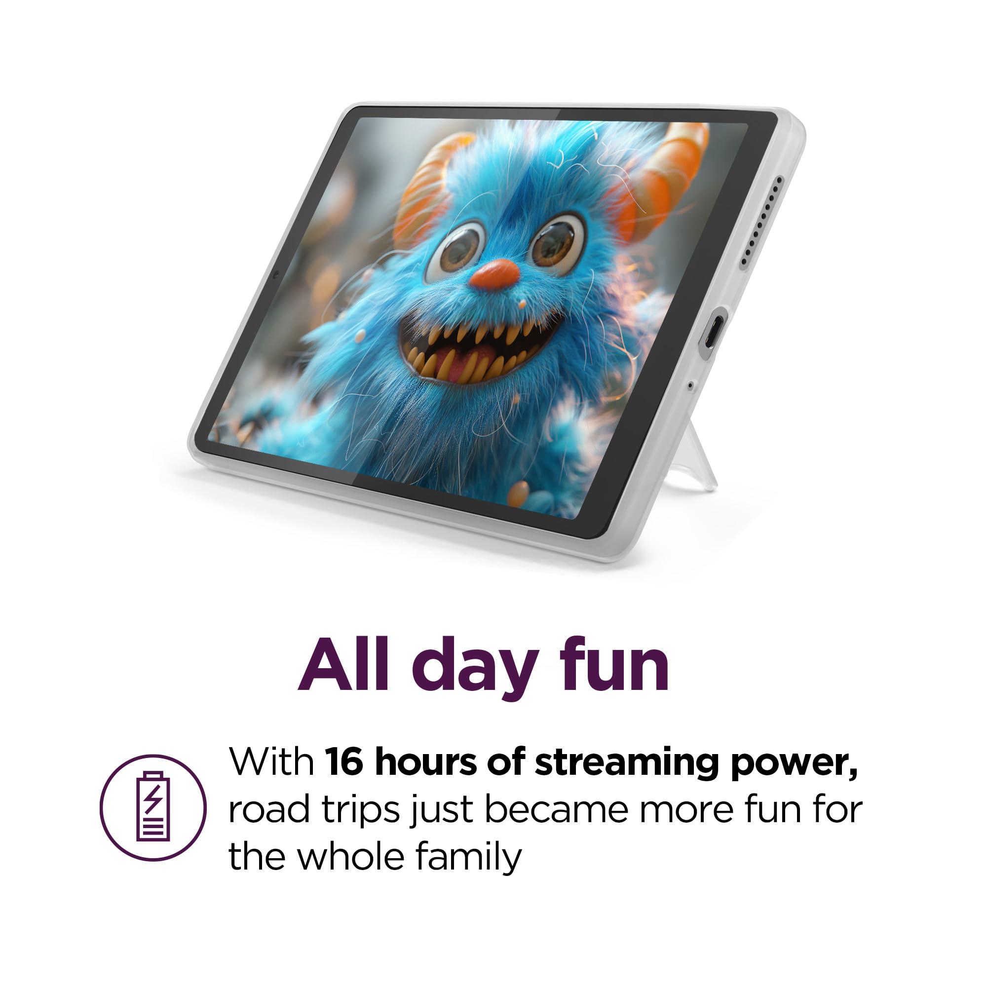 Lenovo Tab M8 Gen 4-2024 - Family Tablet - Google Kids Space - 8" HD Touch Display - 2 GB Memory - 32 GB Storage - MediaTek Helio A22 - Arctic Grey - Folio with Stand - Image 3