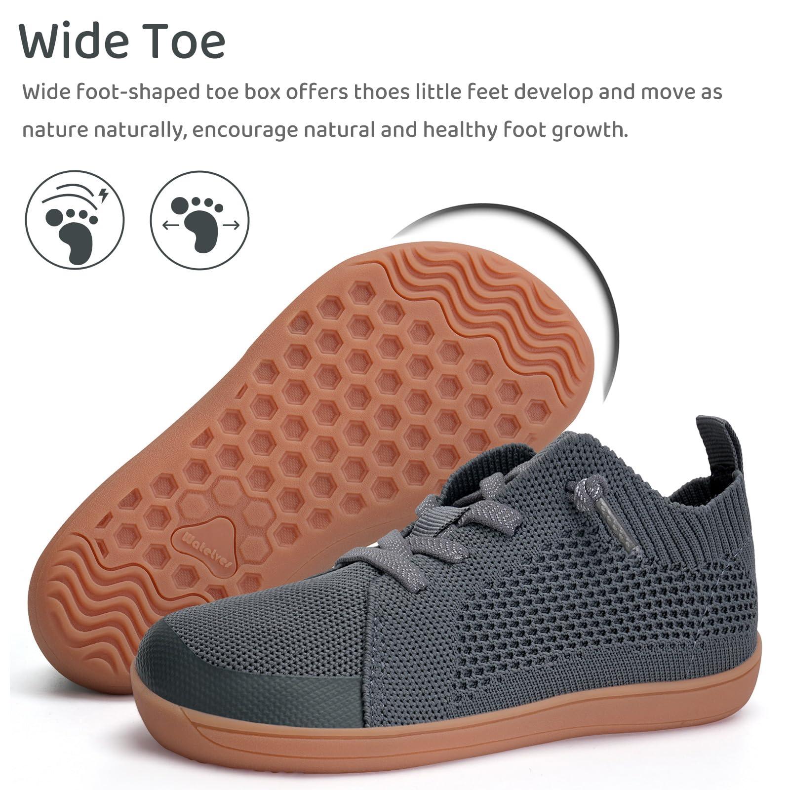 WateLves Toddler Little Kids Wide Barefoot Shoes Boys Girls Minimalist Sneakers Lightweight Breathable Walking Shoes | Naturally Splay | Flexible Fit - Image 4