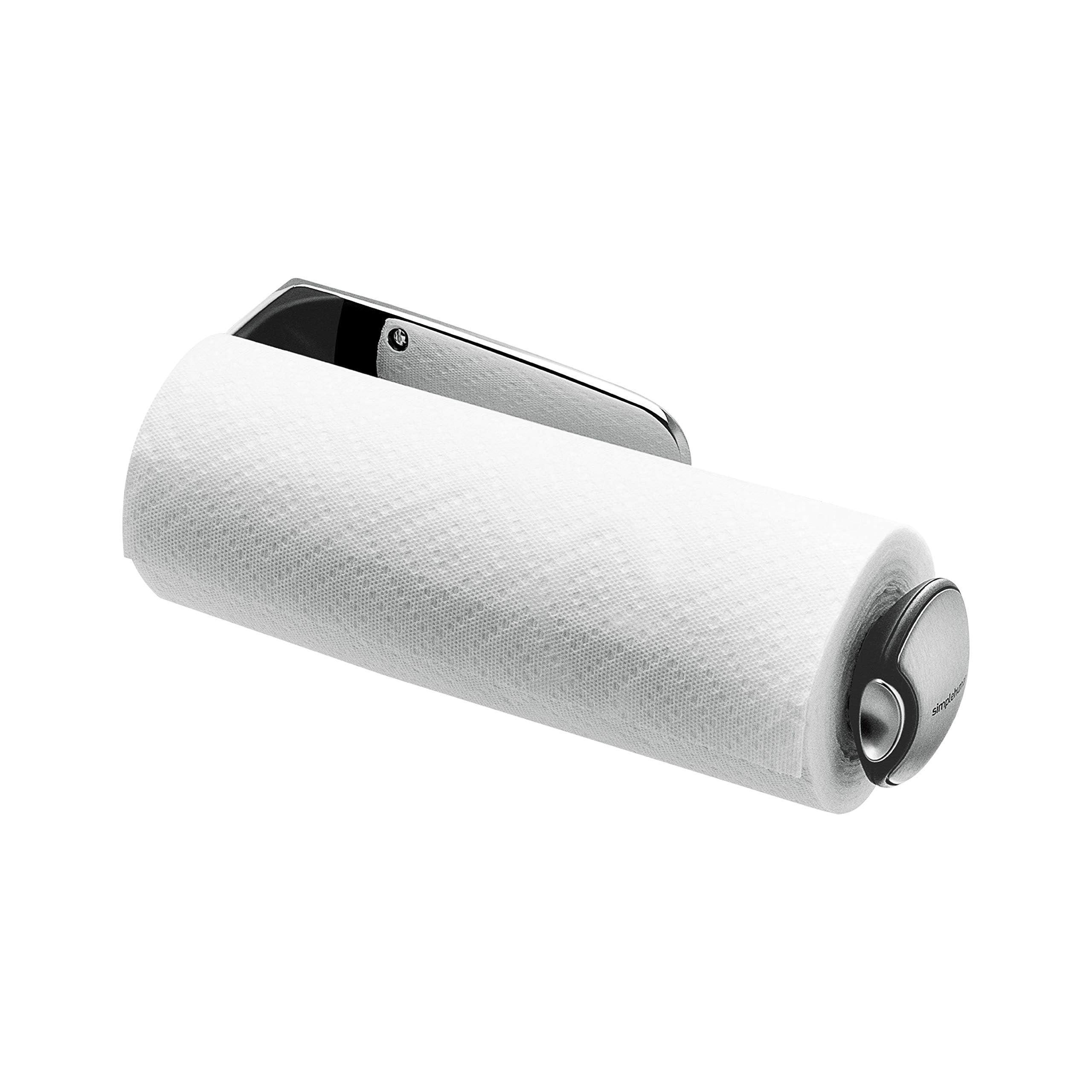 simplehuman Wall Mount Paper Towel Holder, Stainless Steel - Image 4