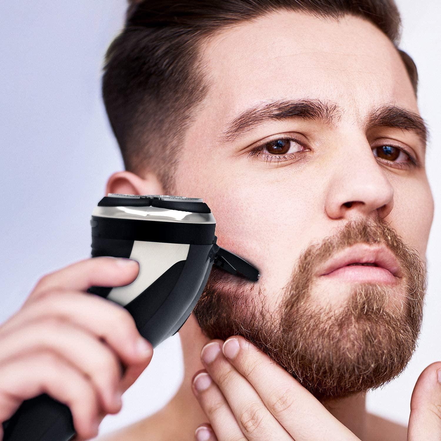 Hatteker Electric Shaver Rotary Razor Men Cordless Beard Trimmer Pop-Trimmer Waterproof - Image 6