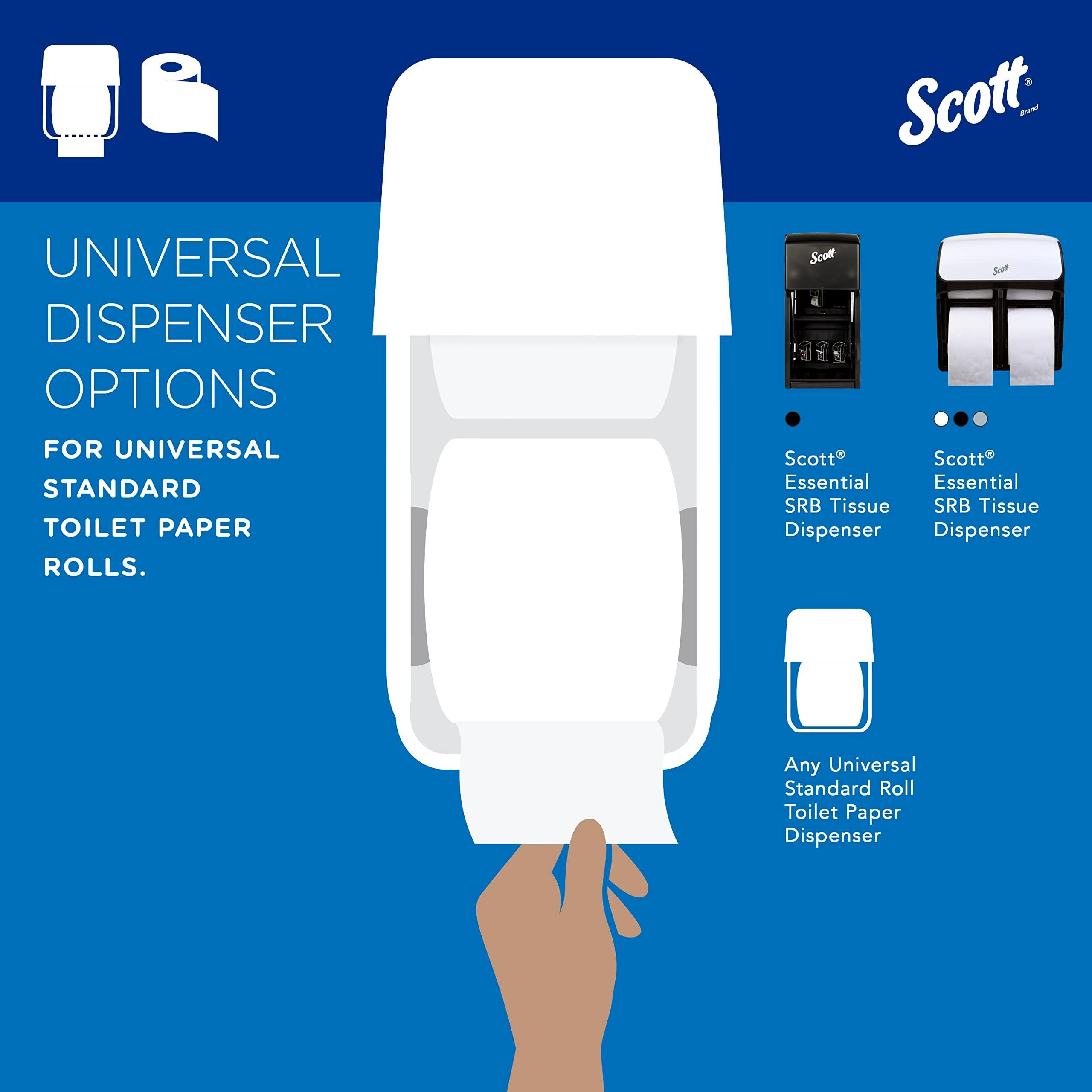Scott Professional Standard Roll Bulk Toilet Paper (04460), 2-Ply, Elevated Design, White, Individually Wrapped (80 Rolls of 550 Sheets, 44,000 Sheet Total) - Image 3