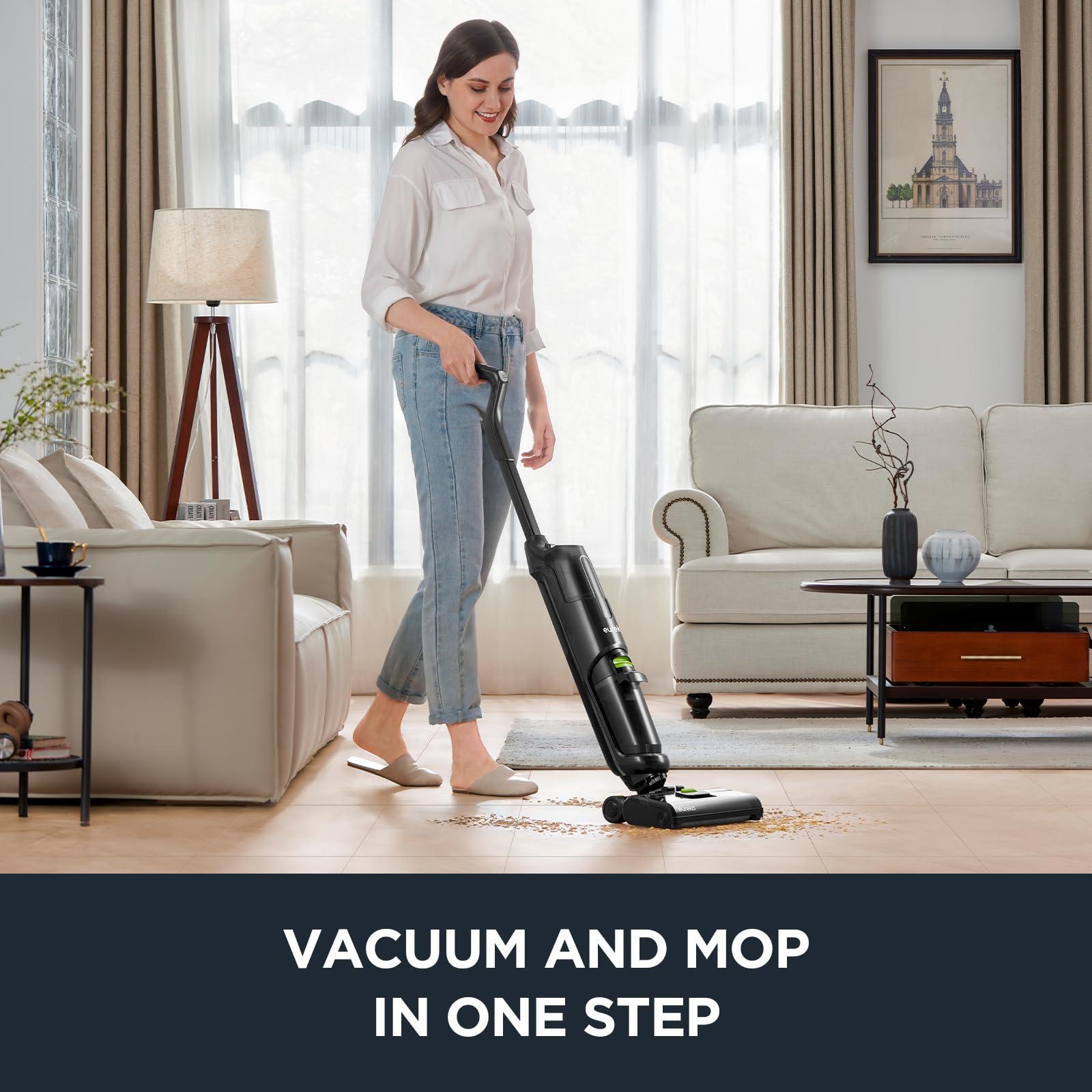 Eureka Wet Dry Vacuum Cleaner Cordless, Mop Vacuum Cleaner with Self-Cleaning System, Lightweight Hardwood Floors Vacuum for Pets and Sticky Messes, Black, NEW400 - Image 2