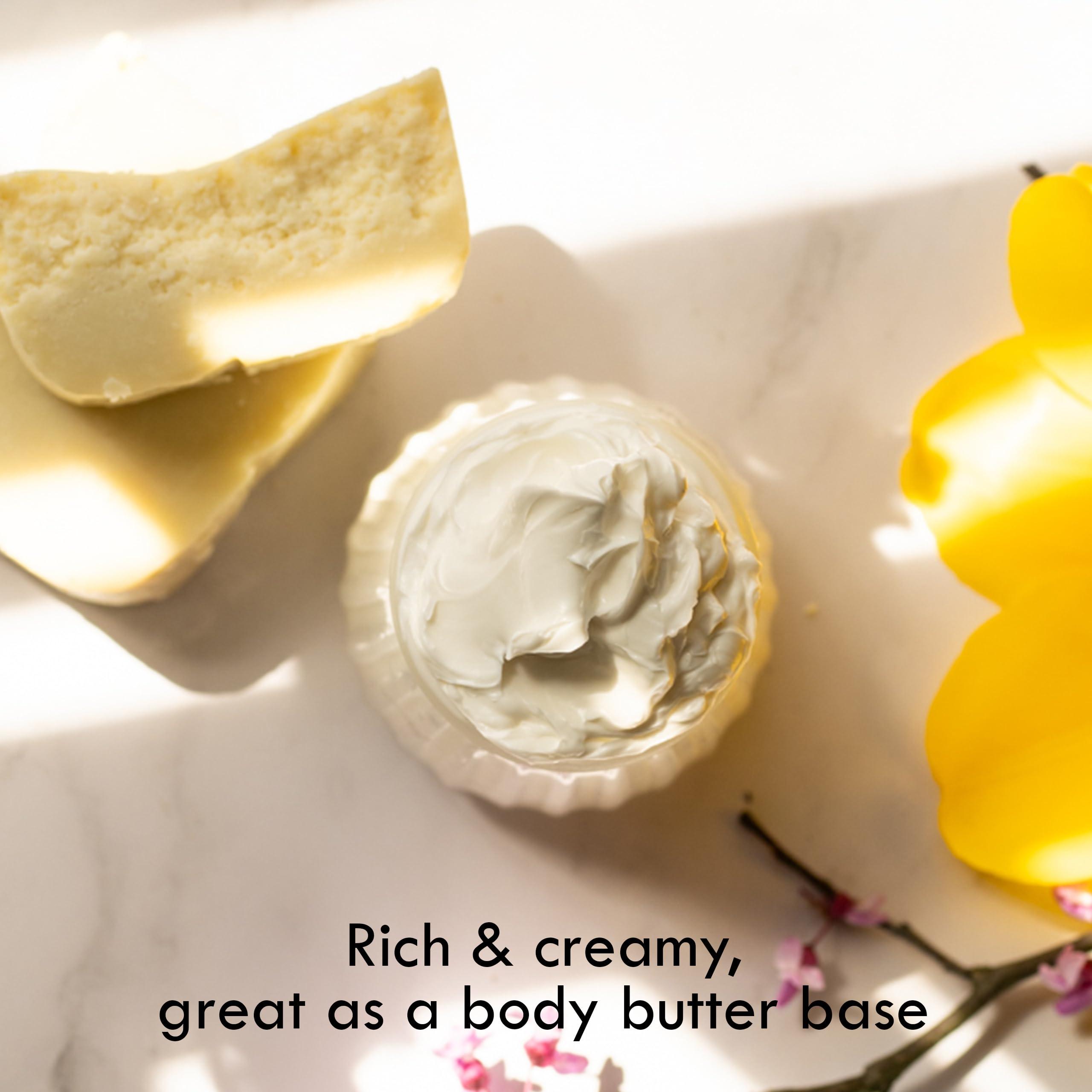 Raw Shea Butter - 100% Pure African Unrefined Shea Butter for Hair | Skin Moisturizer for Face and Body | Use for Soap Base, DIY Whipped Lotion, Lip Balm - 8 oz Block - Image 3